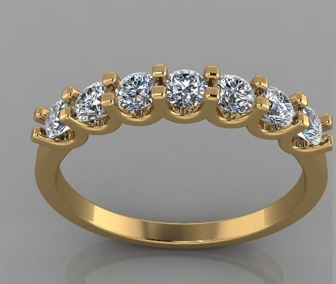 Anniversary band ring 3d print model 3D print model_2