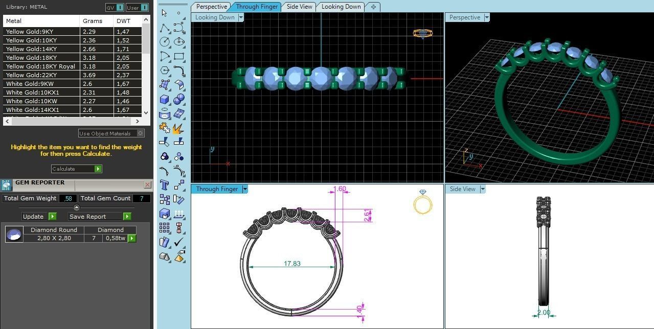 Anniversary band ring 3d print model 3D print model_1