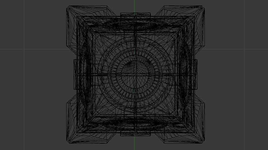 Cube Companion Low-poly 3D model_14