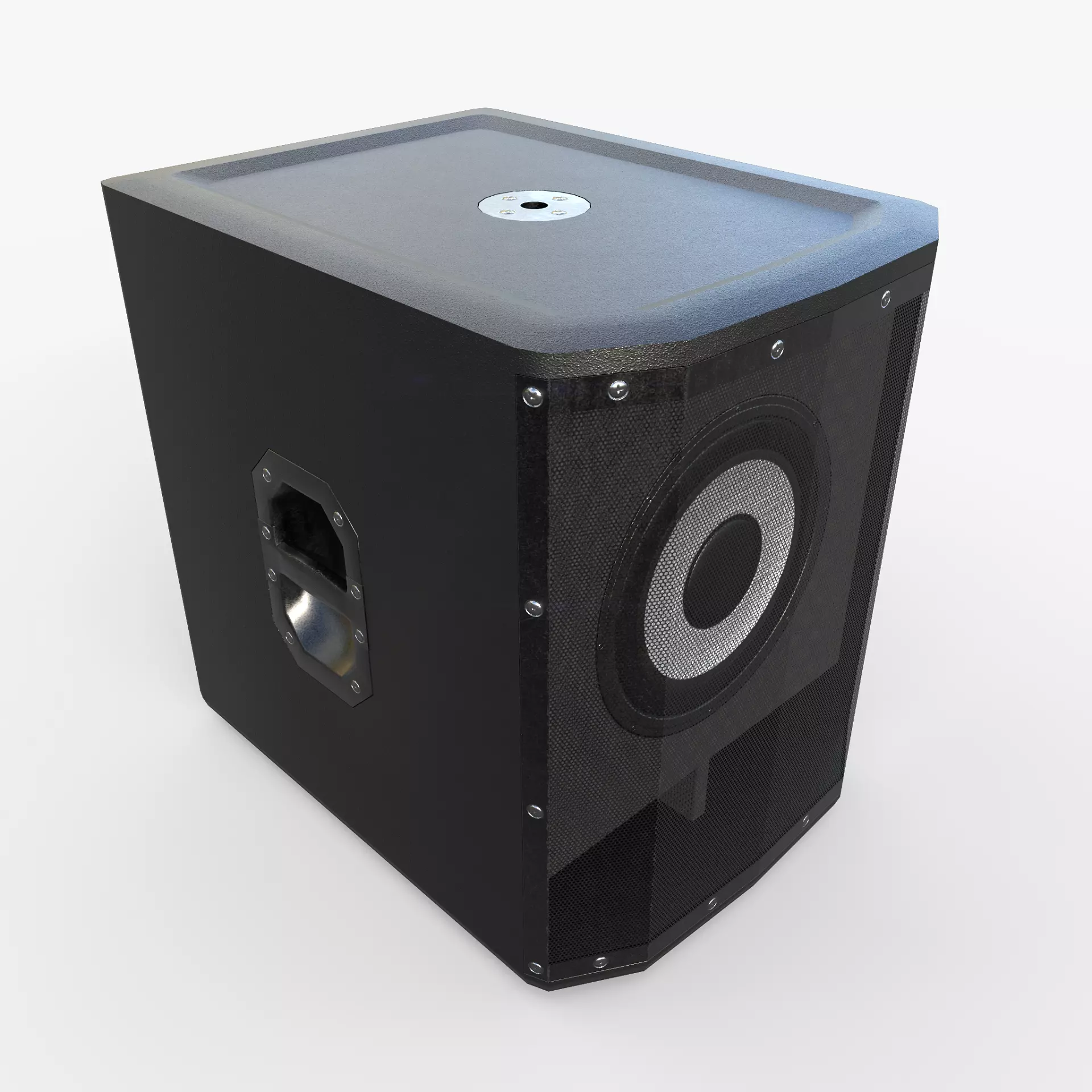 Bass Speaker Low-poly 3D model