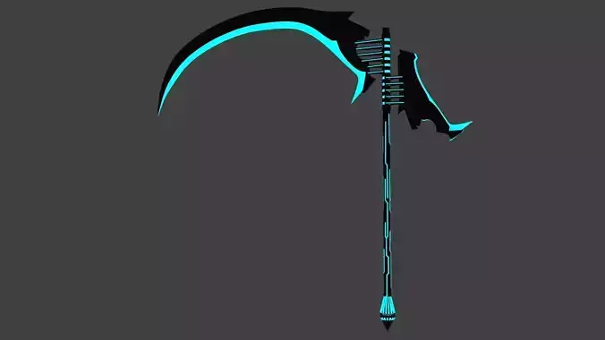 Scythe Low-poly 3D model