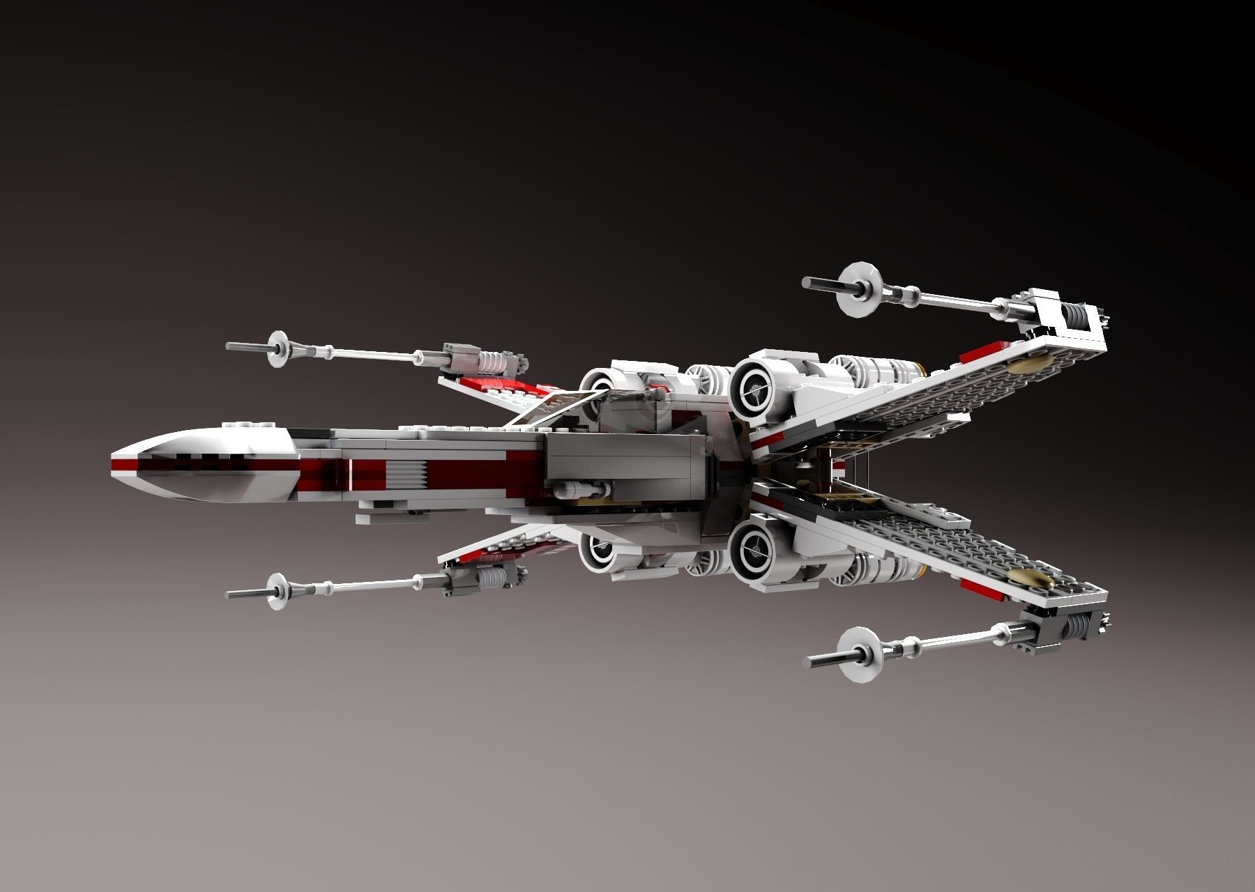 LEGO SW X-Wing 3D model_1