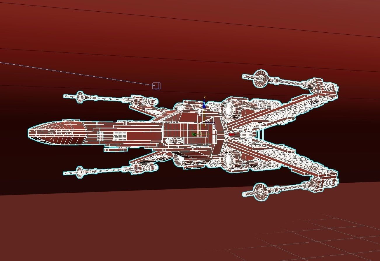 LEGO SW X-Wing 3D model_4