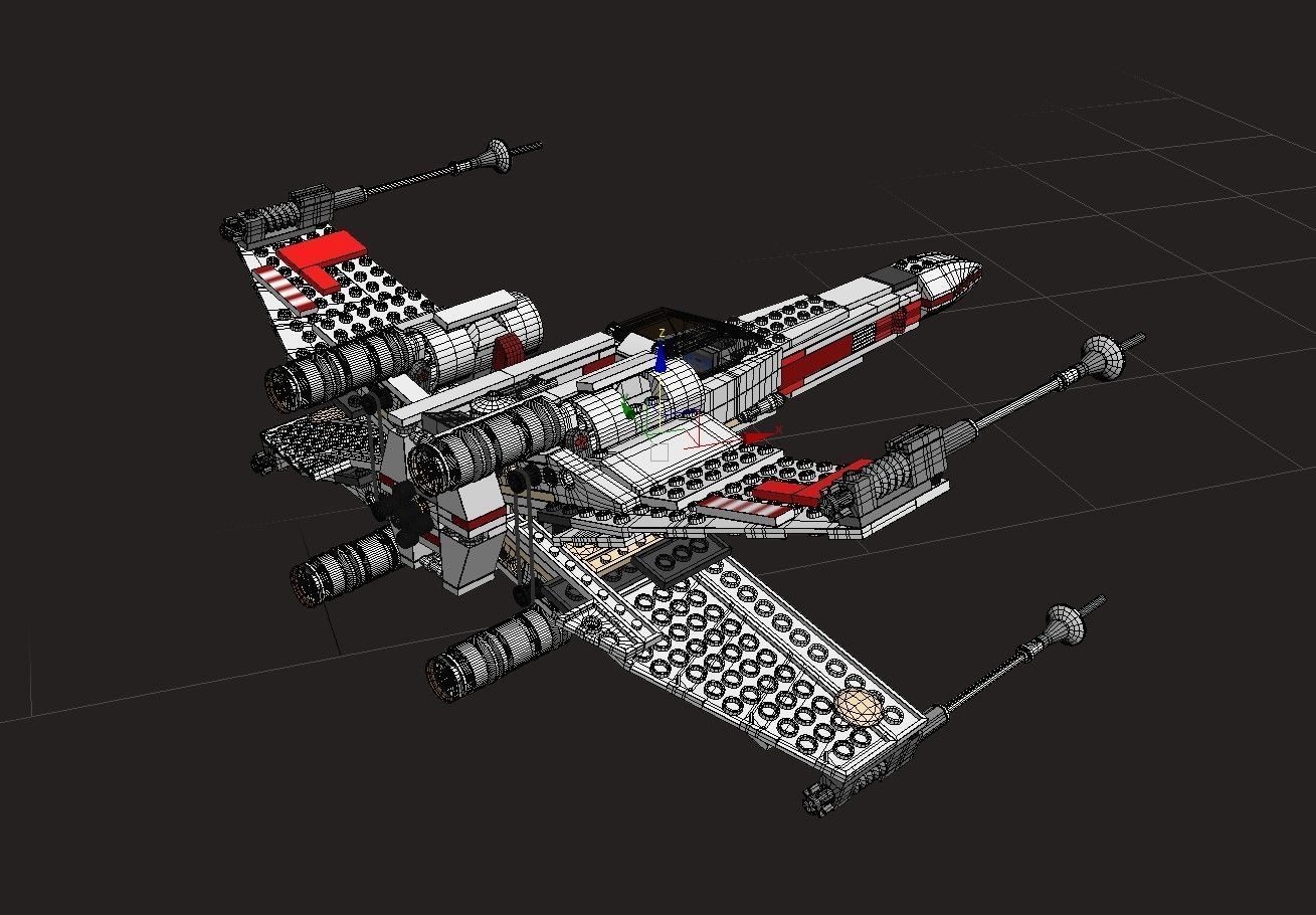 LEGO SW X-Wing 3D model_3
