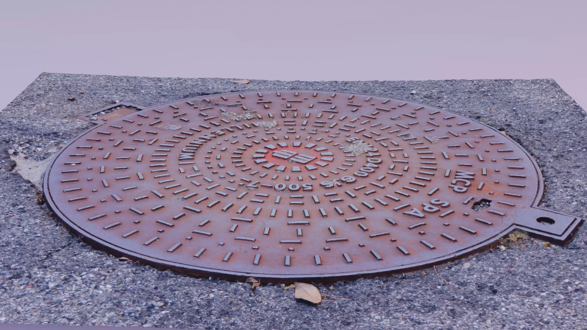 Cover manhole 07 raw scan 3D model_0