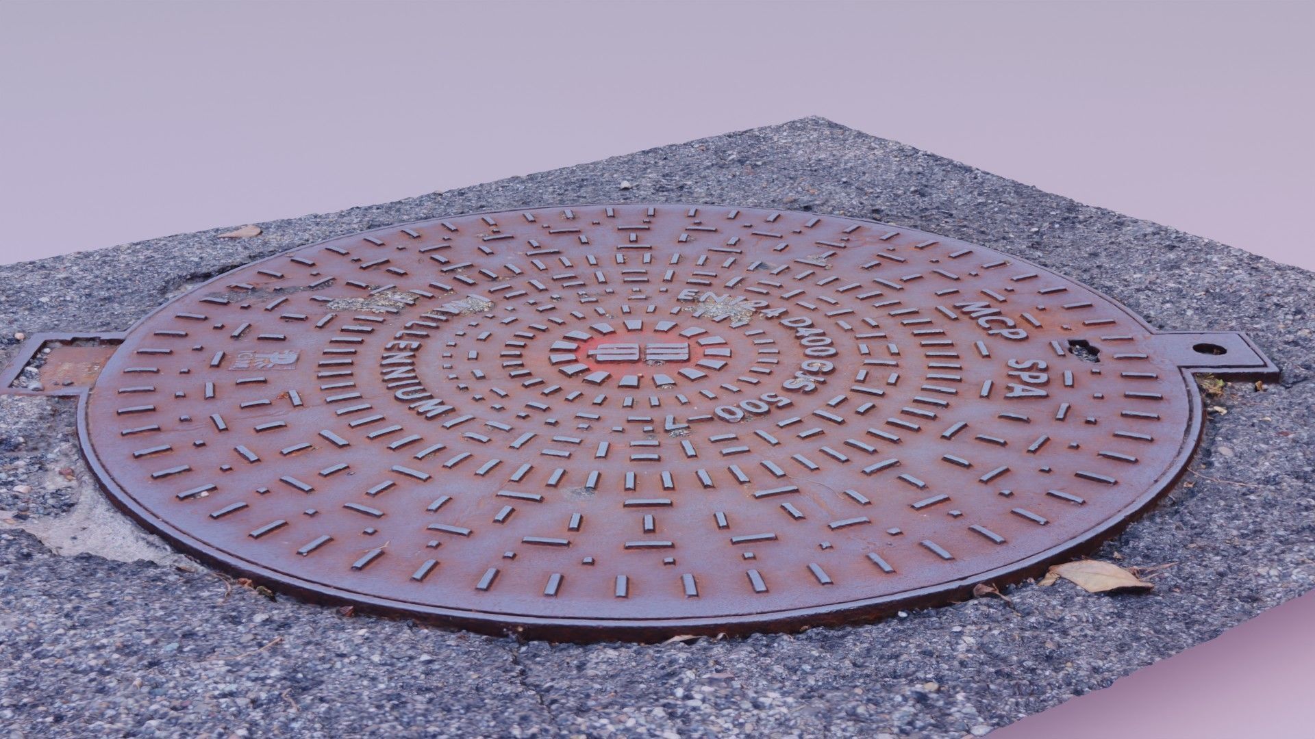 Cover manhole 07 raw scan 3D model_1