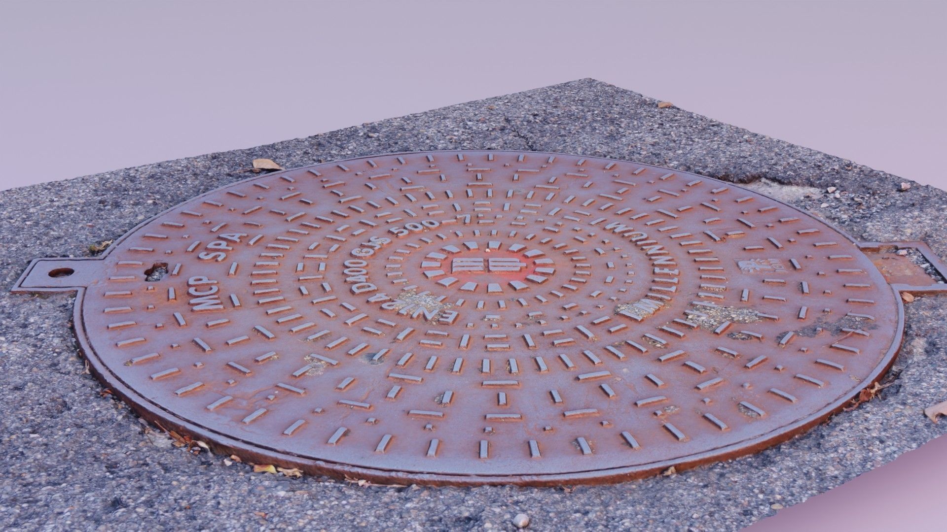 Cover manhole 07 raw scan 3D model_6