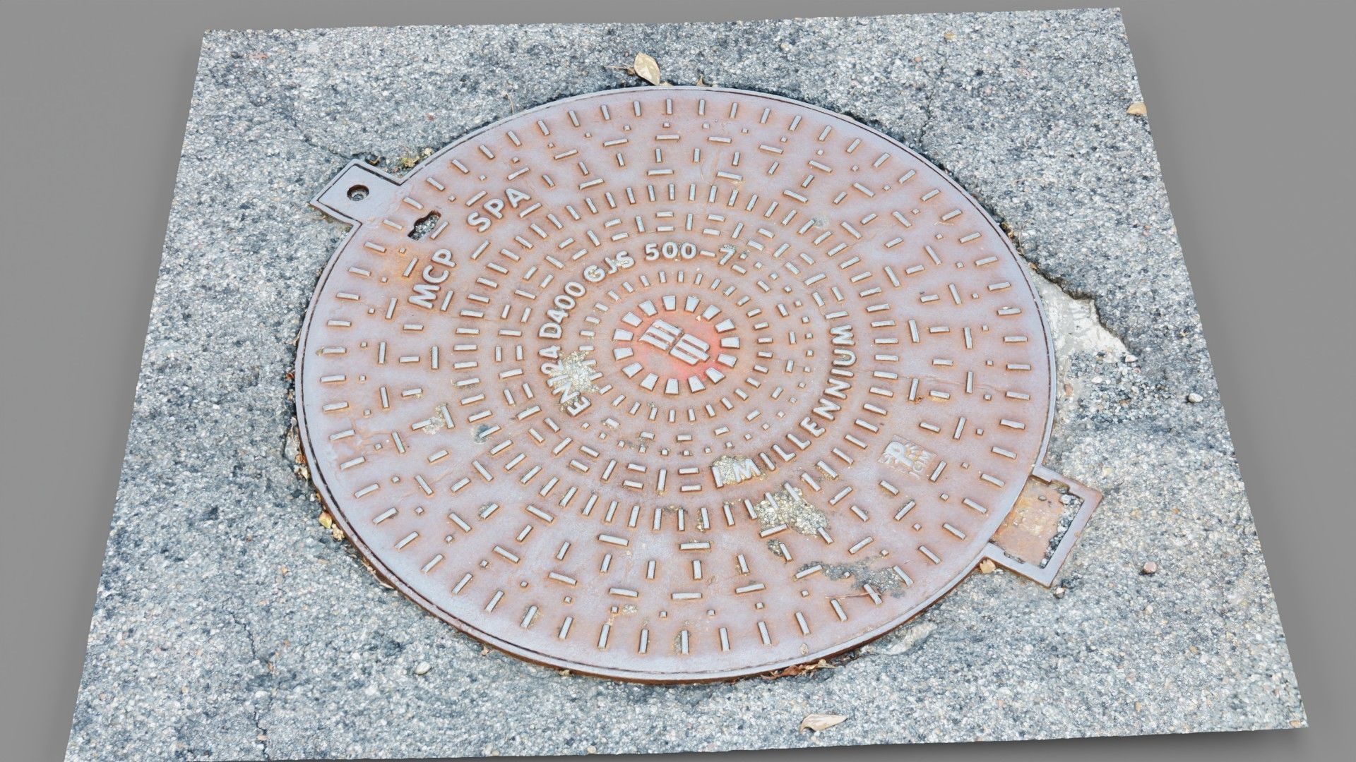 Cover manhole 07 raw scan 3D model_15
