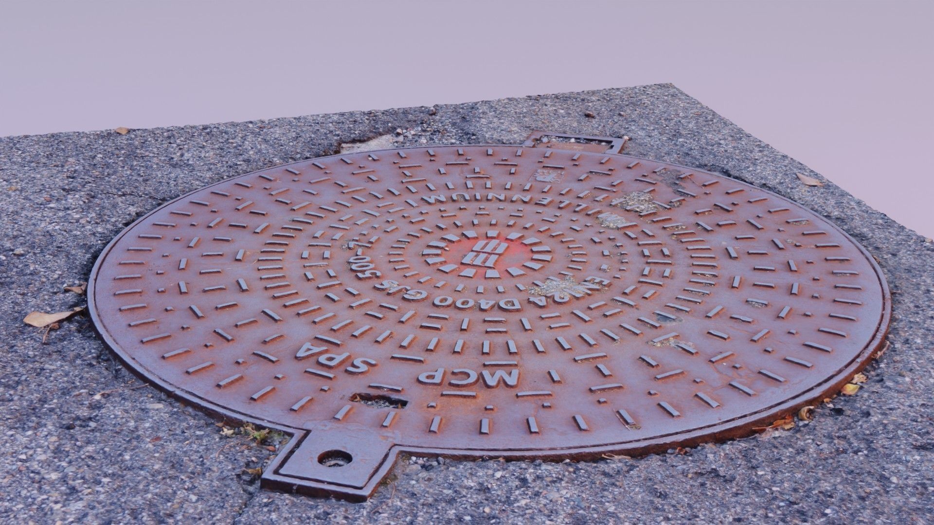 Cover manhole 07 raw scan 3D model_8