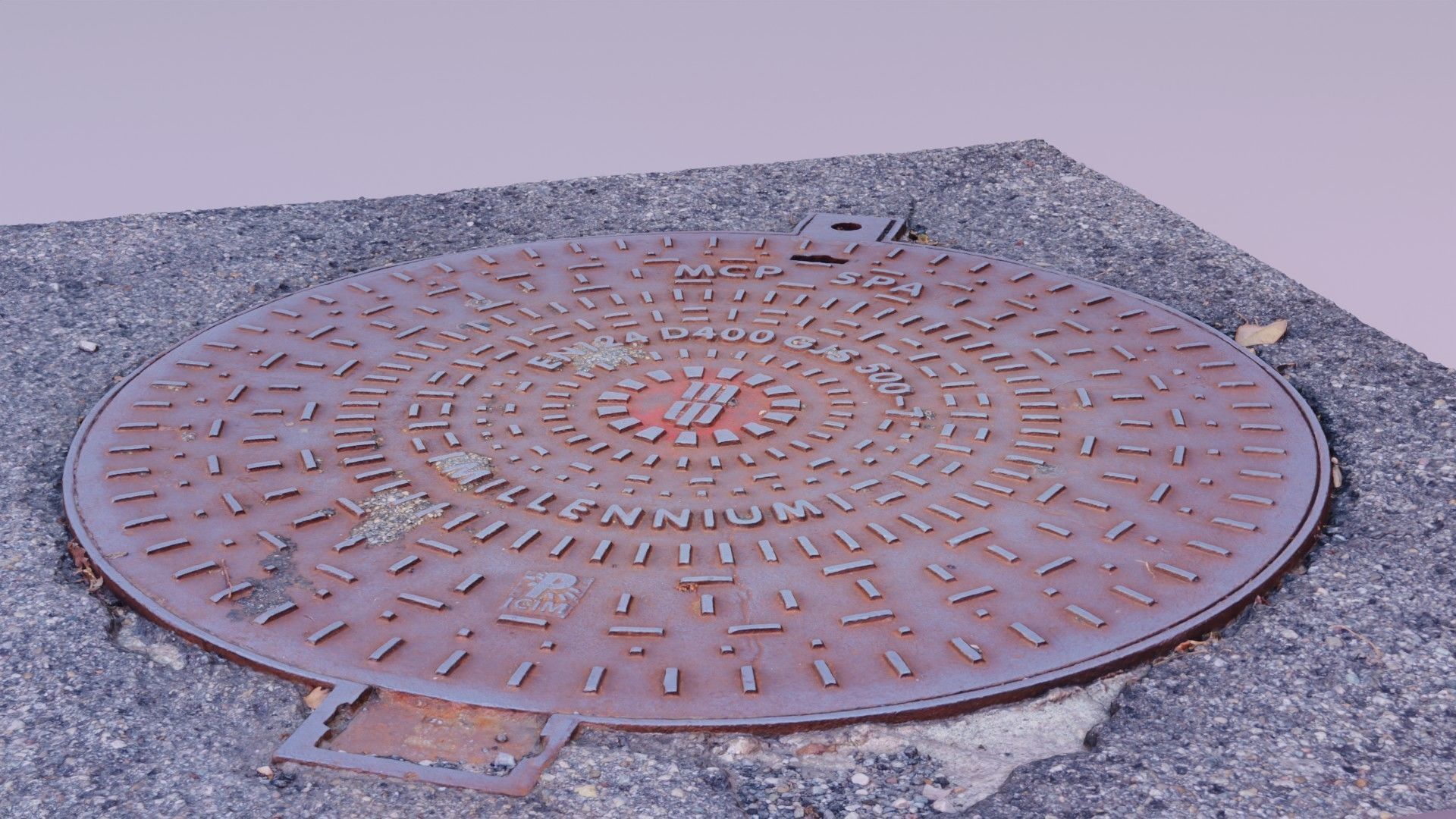 Cover manhole 07 raw scan 3D model_3