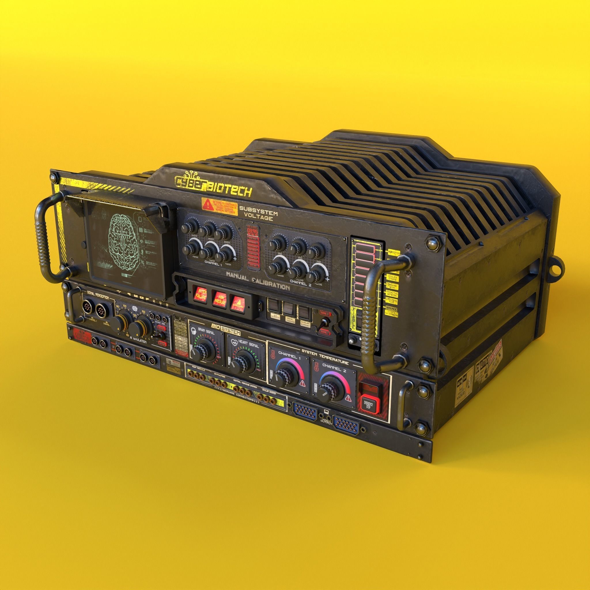SCI-FI Console BIOX23001 Low-poly 3D model_4