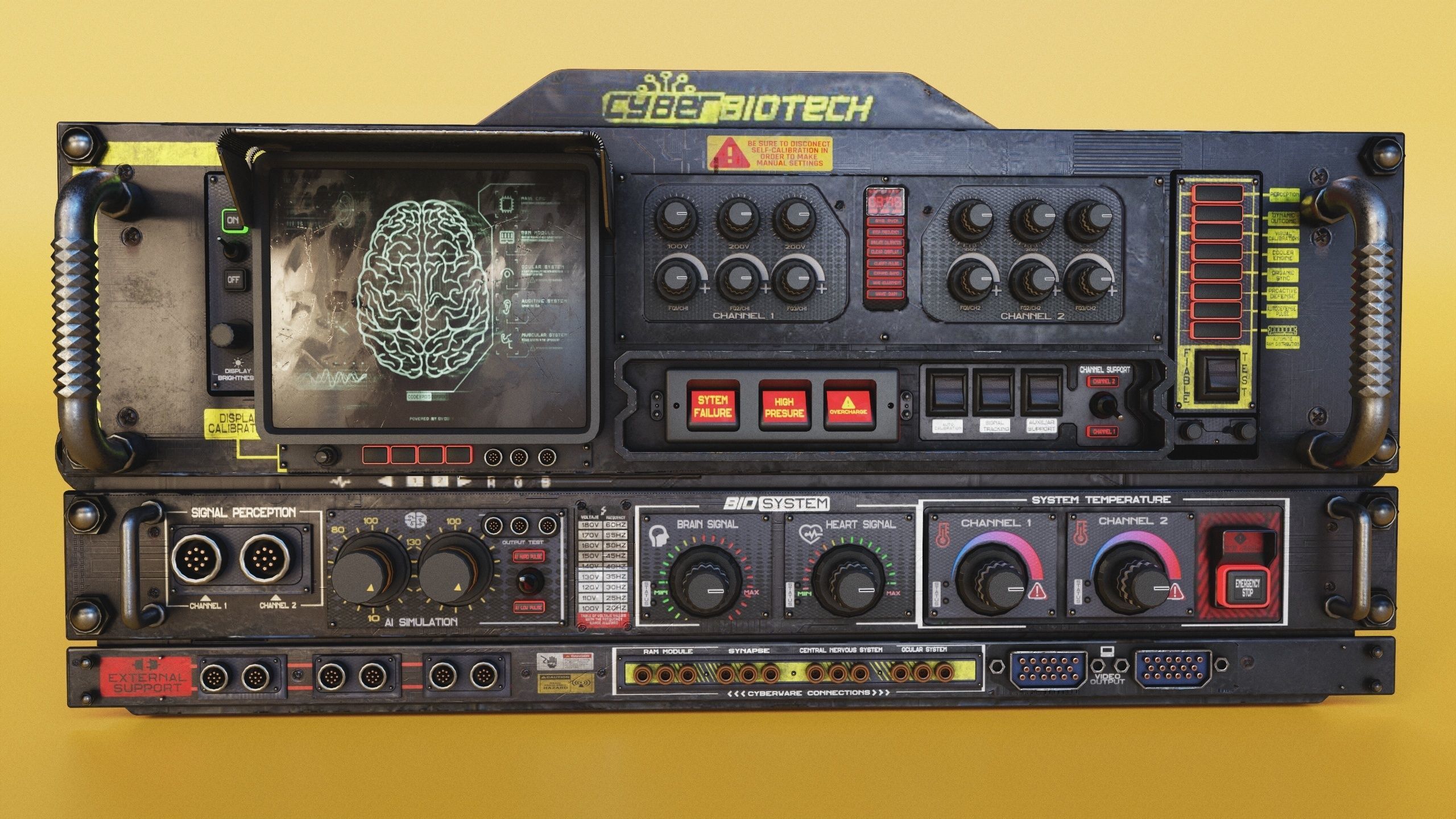 SCI-FI Console BIOX23001 Low-poly 3D model_2