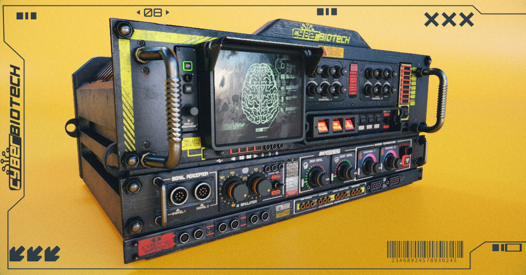 SCI-FI Console BIOX23001 Low-poly 3D model_1