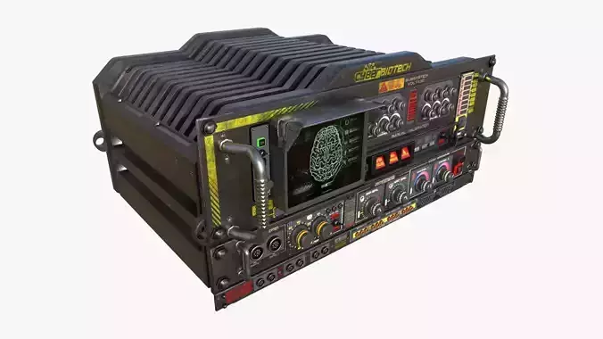 SCI-FI Console BIOX23001 Low-poly 3D model