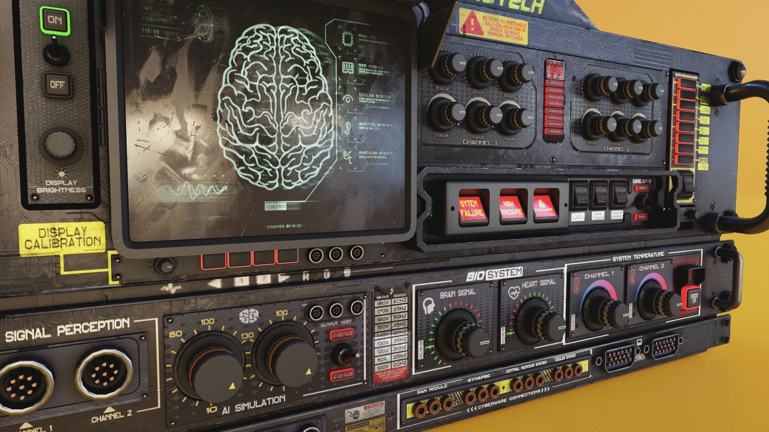 SCI-FI Console BIOX23001 Low-poly 3D model_3