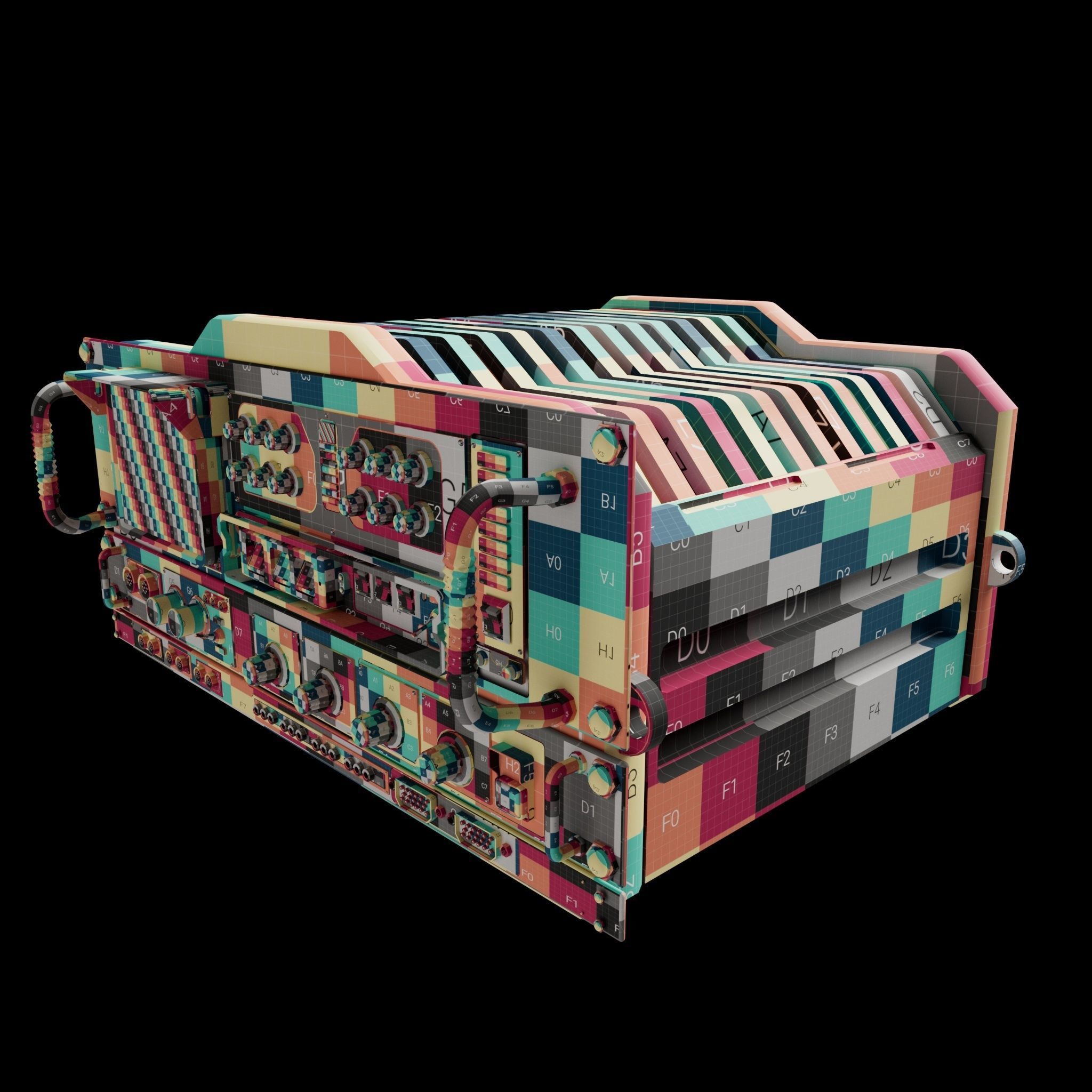 SCI-FI Console BIOX23001 Low-poly 3D model_8