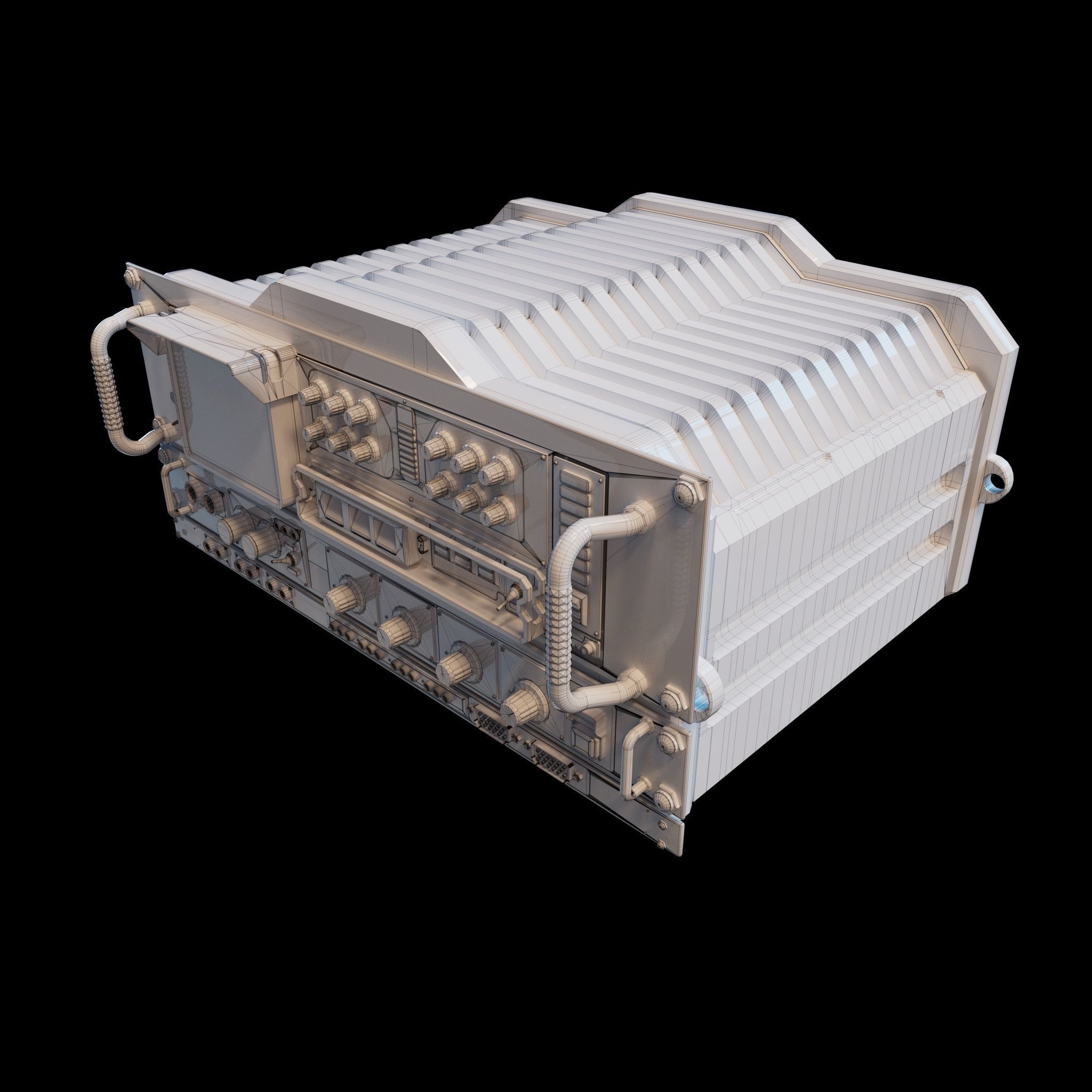 SCI-FI Console BIOX23001 Low-poly 3D model_7