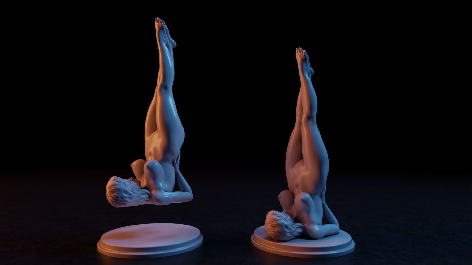 Sexy girl 48 - Supportless print 3D print model_3