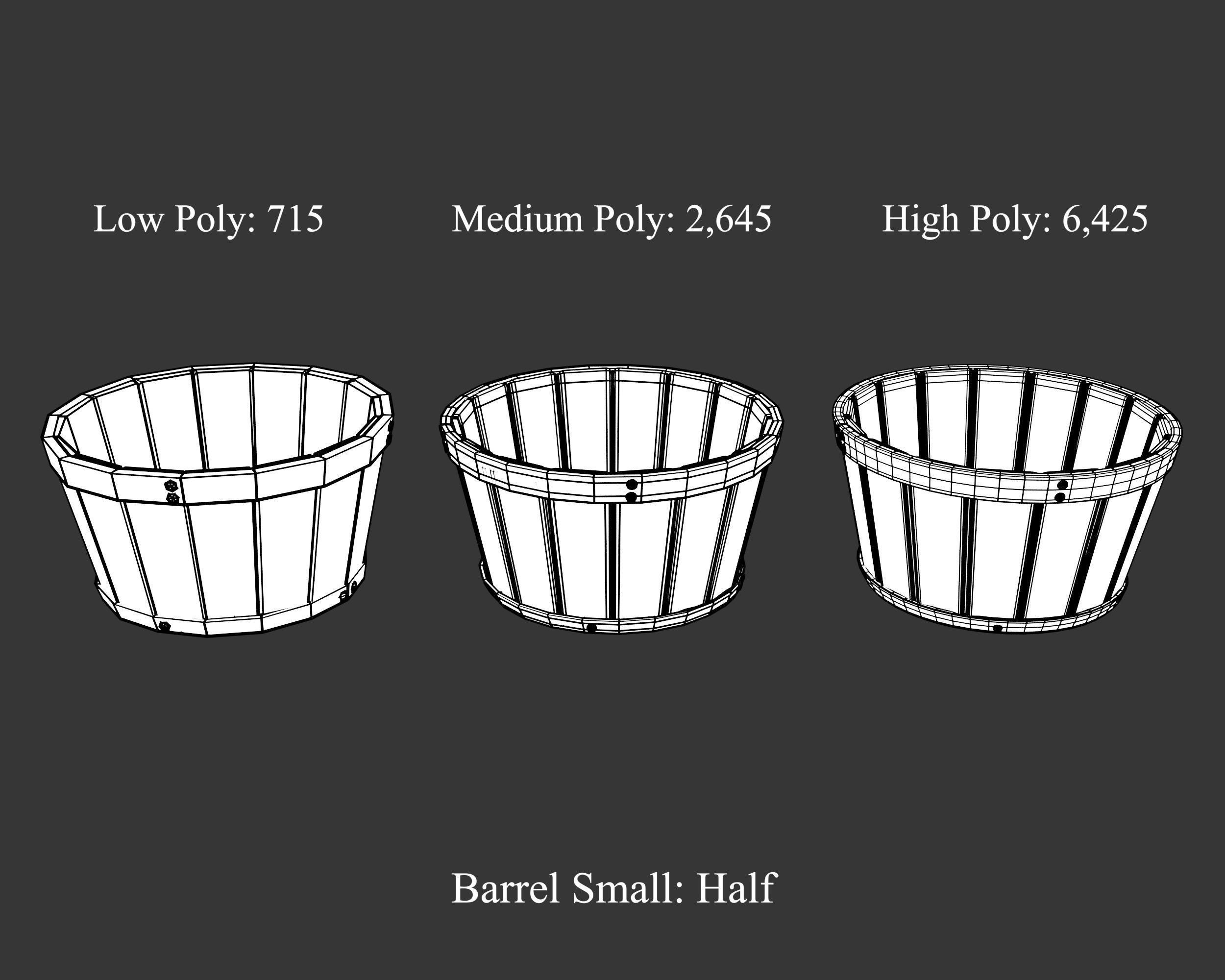 Medieval Collection Containers Barrels and Buckets _32