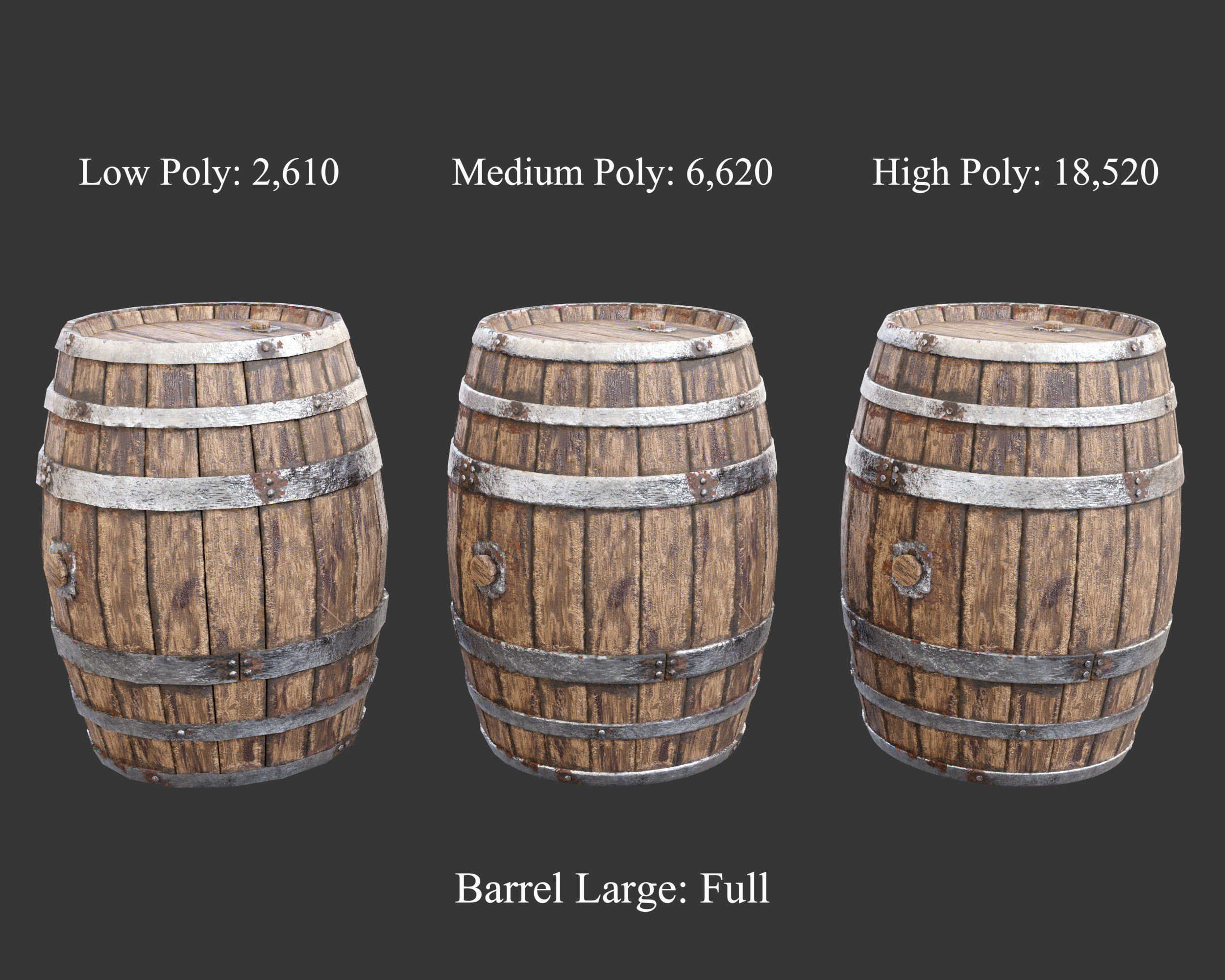 Medieval Collection Containers Barrels and Buckets _25