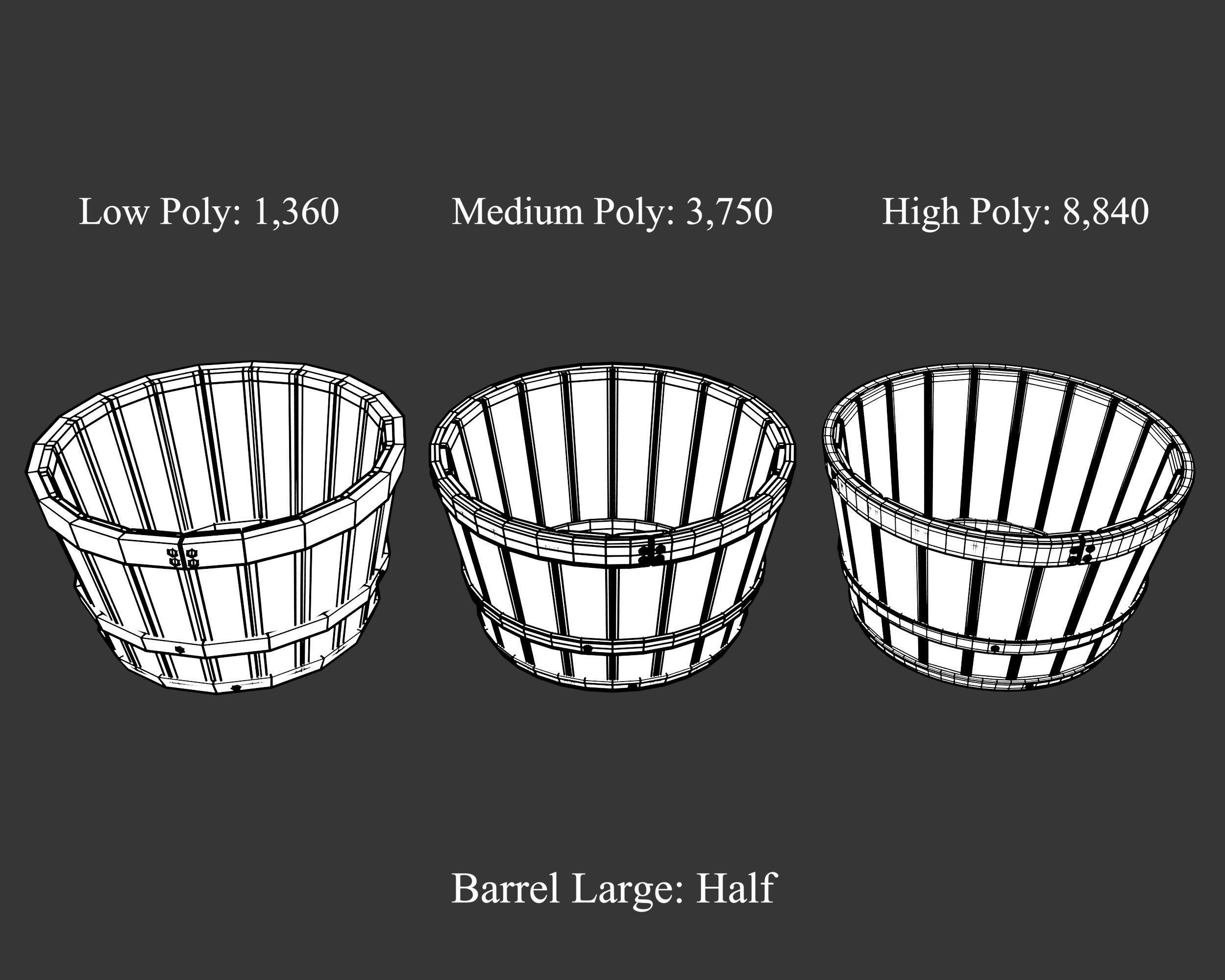 Medieval Collection Containers Barrels and Buckets _28