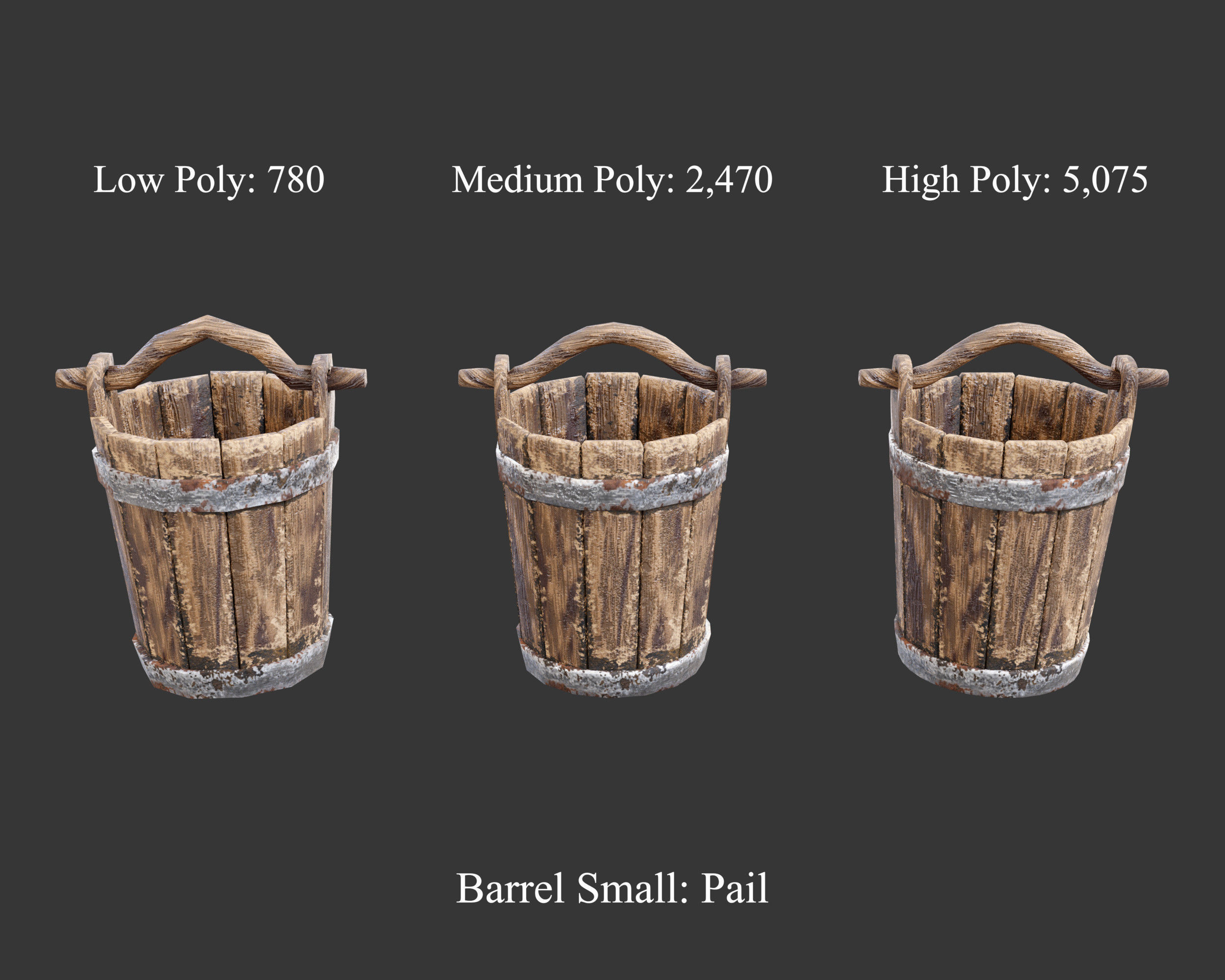 Medieval Collection Containers Barrels and Buckets _35