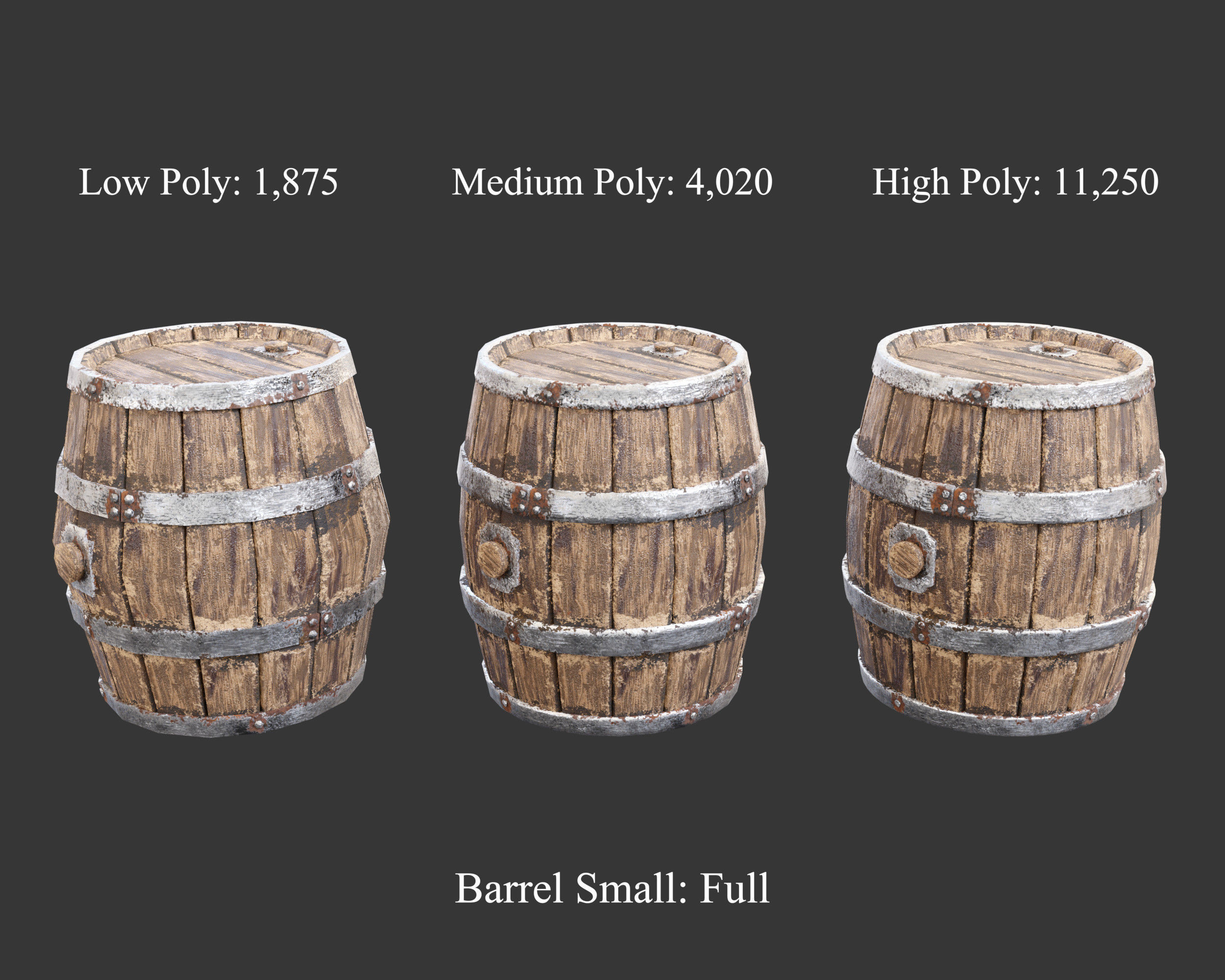 Medieval Collection Containers Barrels and Buckets _29