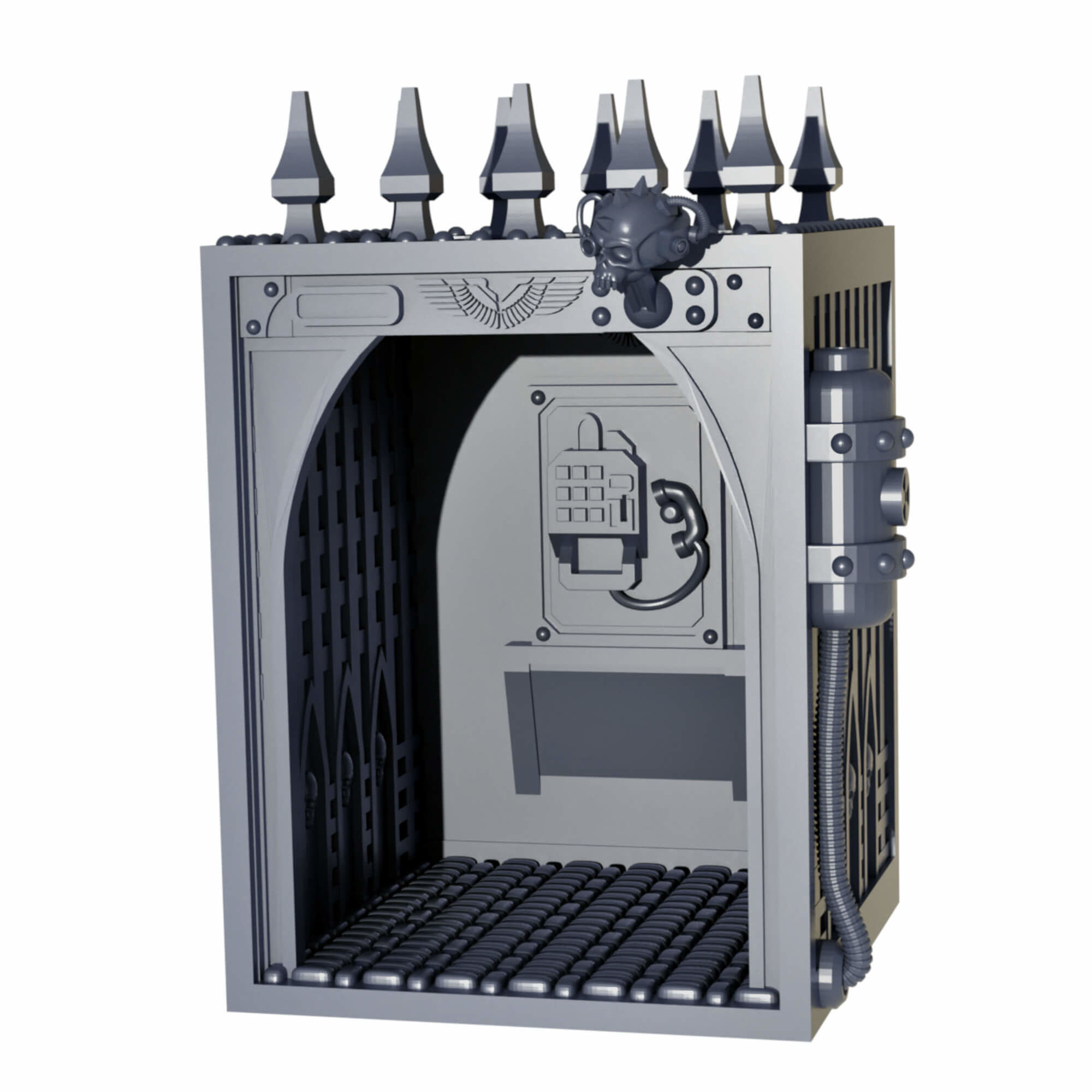 Gothic Sci Fi City Scatter Terrain Pack A  3D print model_15