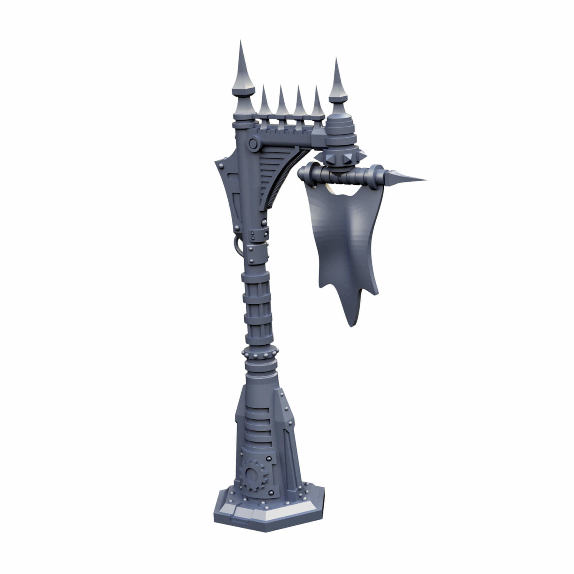 Gothic Sci Fi City Scatter Terrain Pack A  3D print model_5