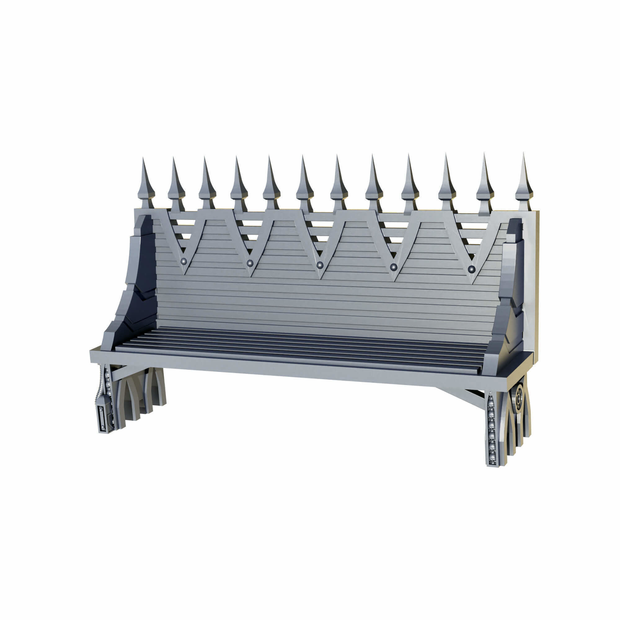 Gothic Sci Fi City Scatter Terrain Pack A  3D print model_21