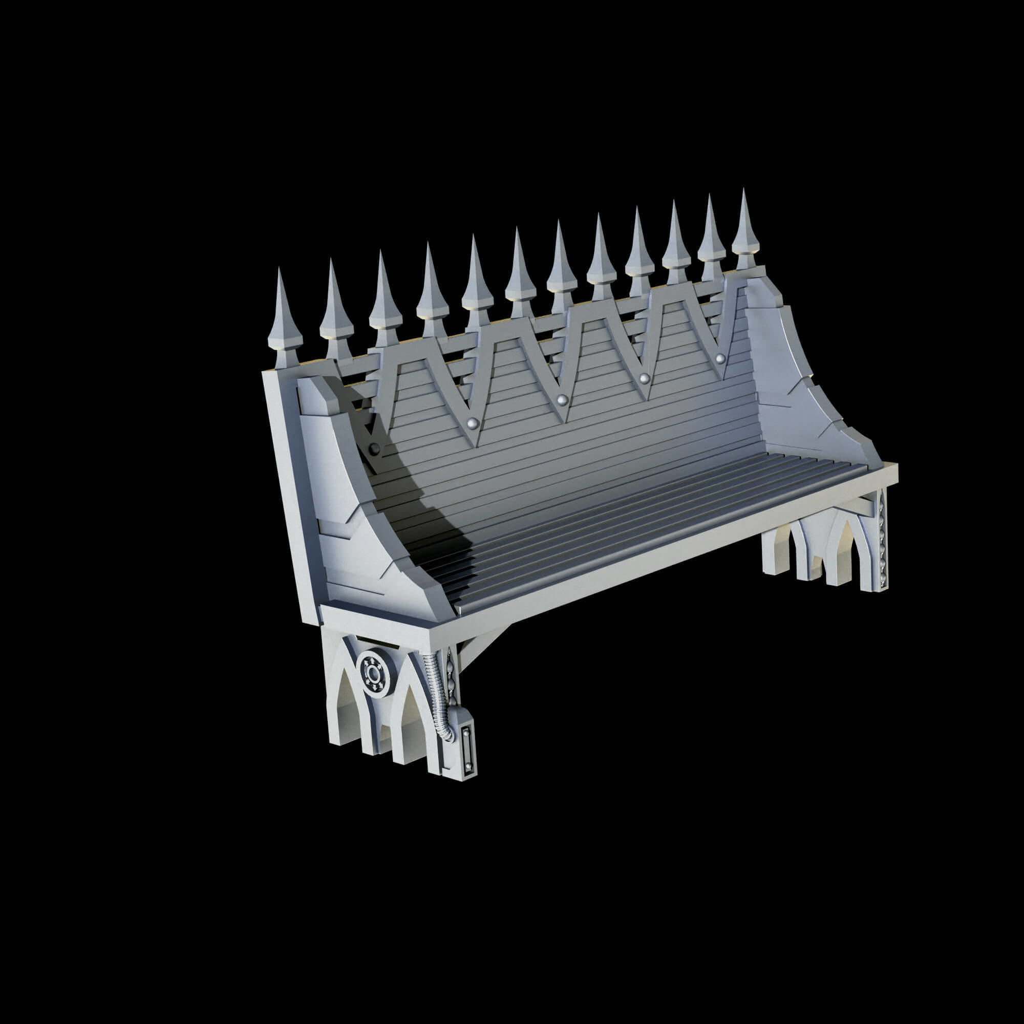 Gothic Sci Fi City Scatter Terrain Pack A  3D print model_20