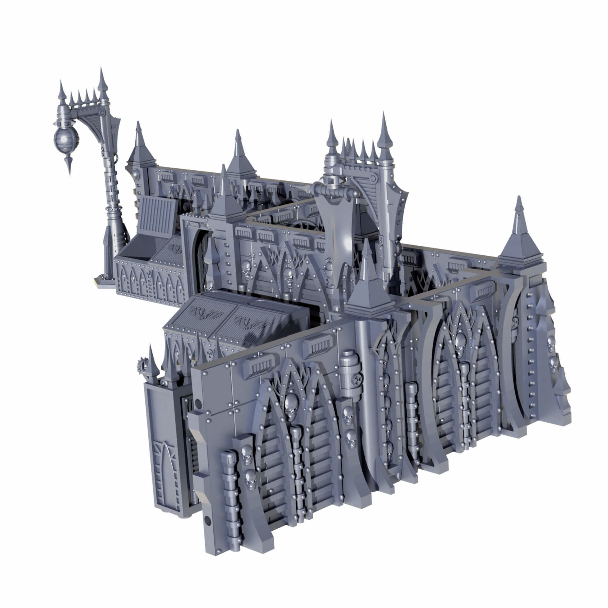 Gothic Sci Fi City Scatter Terrain Pack A  3D print model_2