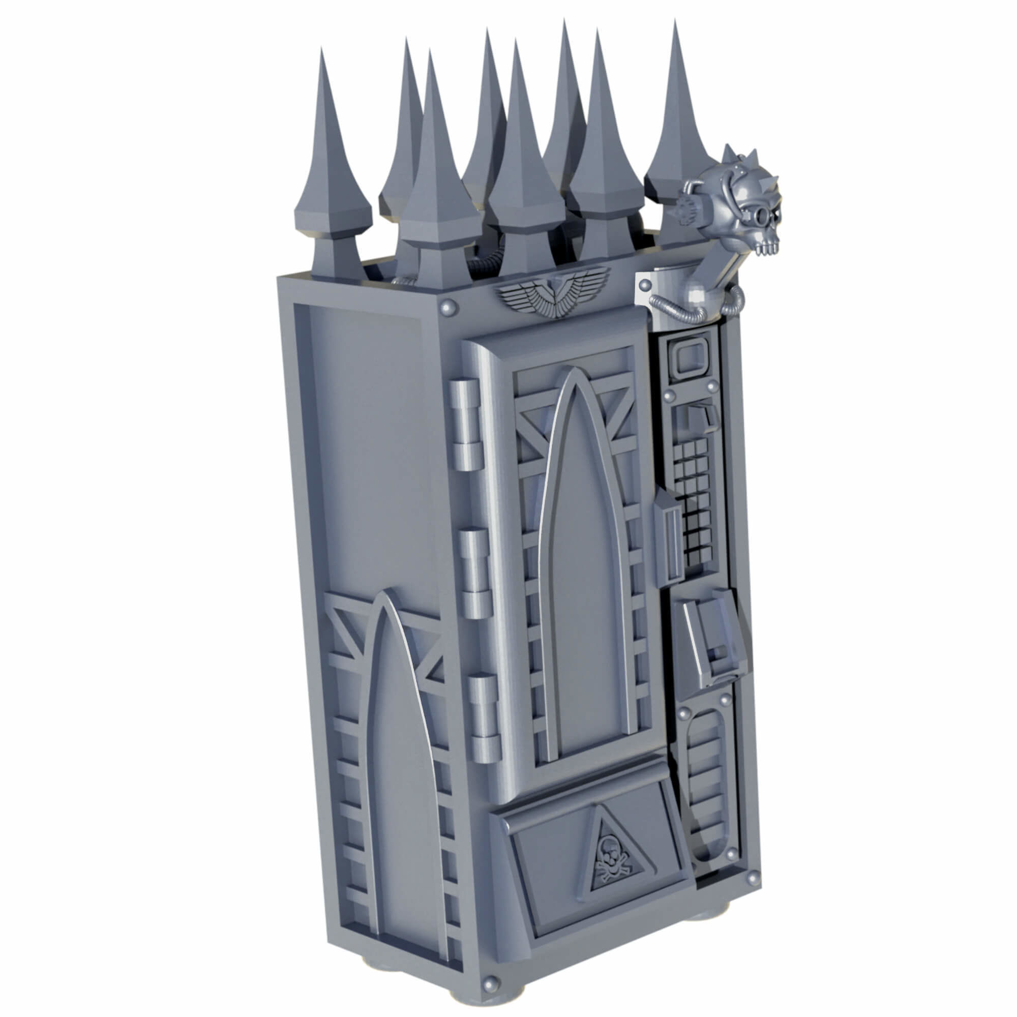 Gothic Sci Fi City Scatter Terrain Pack A  3D print model_13