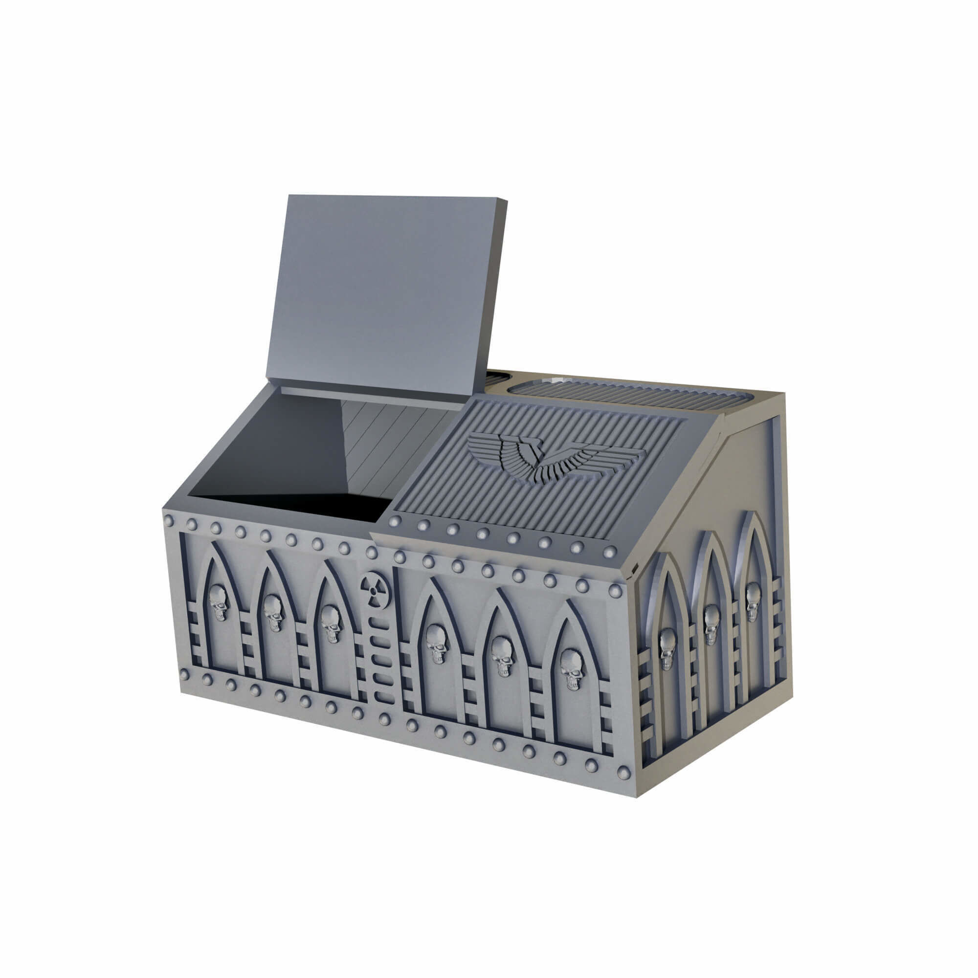 Gothic Sci Fi City Scatter Terrain Pack A  3D print model_23