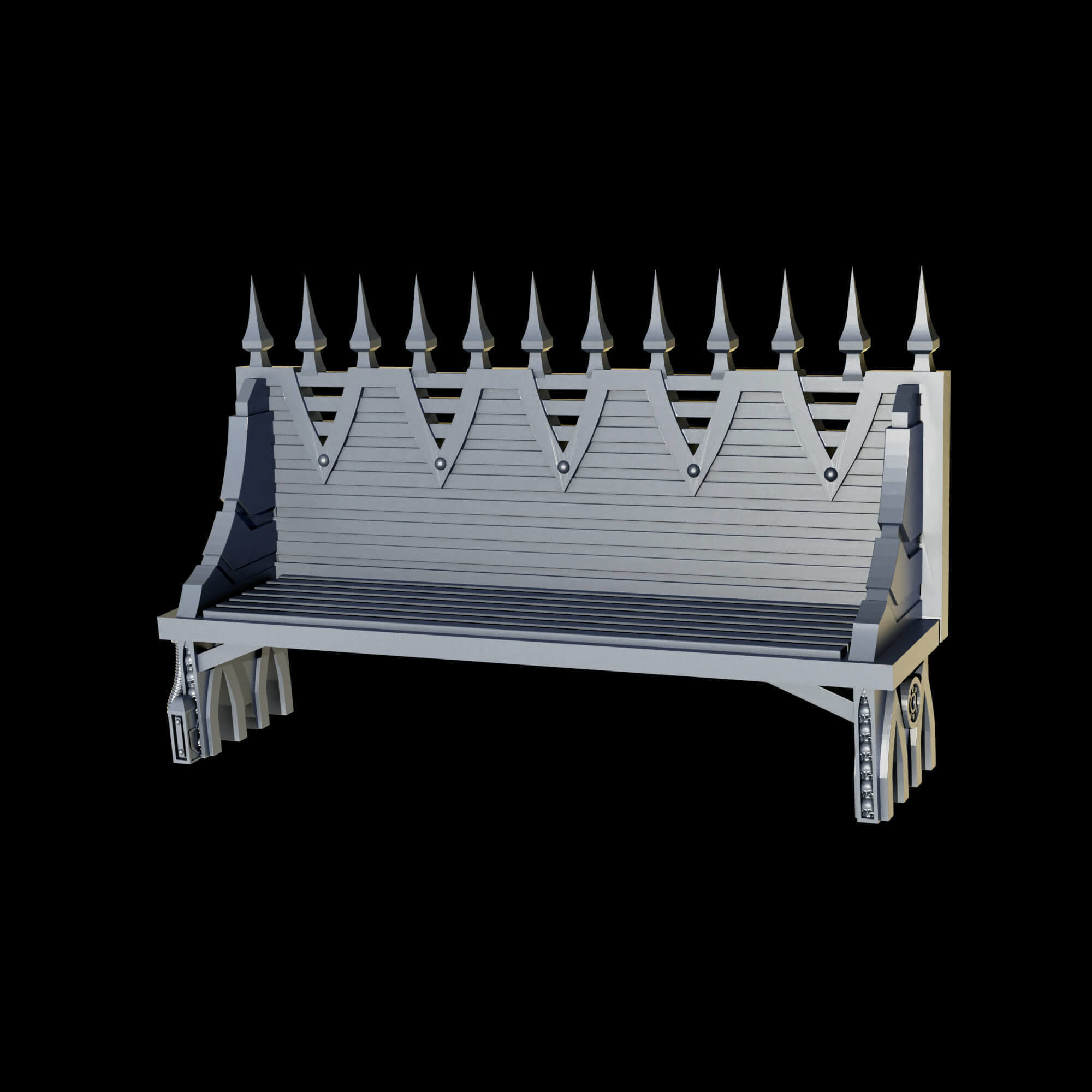 Gothic Sci Fi City Scatter Terrain Pack A  3D print model_22