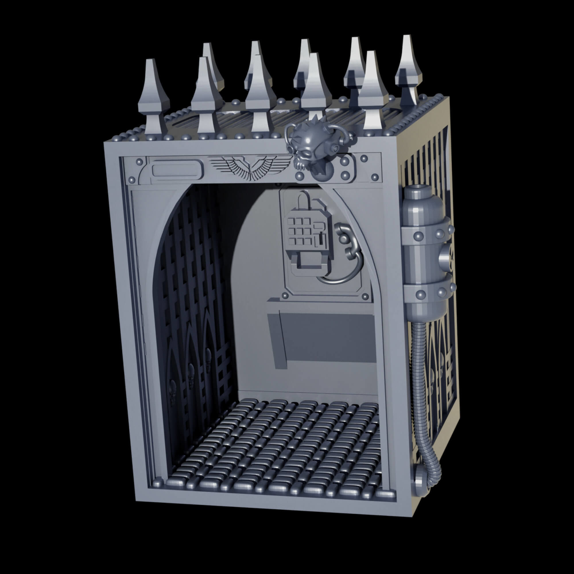 Gothic Sci Fi City Scatter Terrain Pack A  3D print model_18