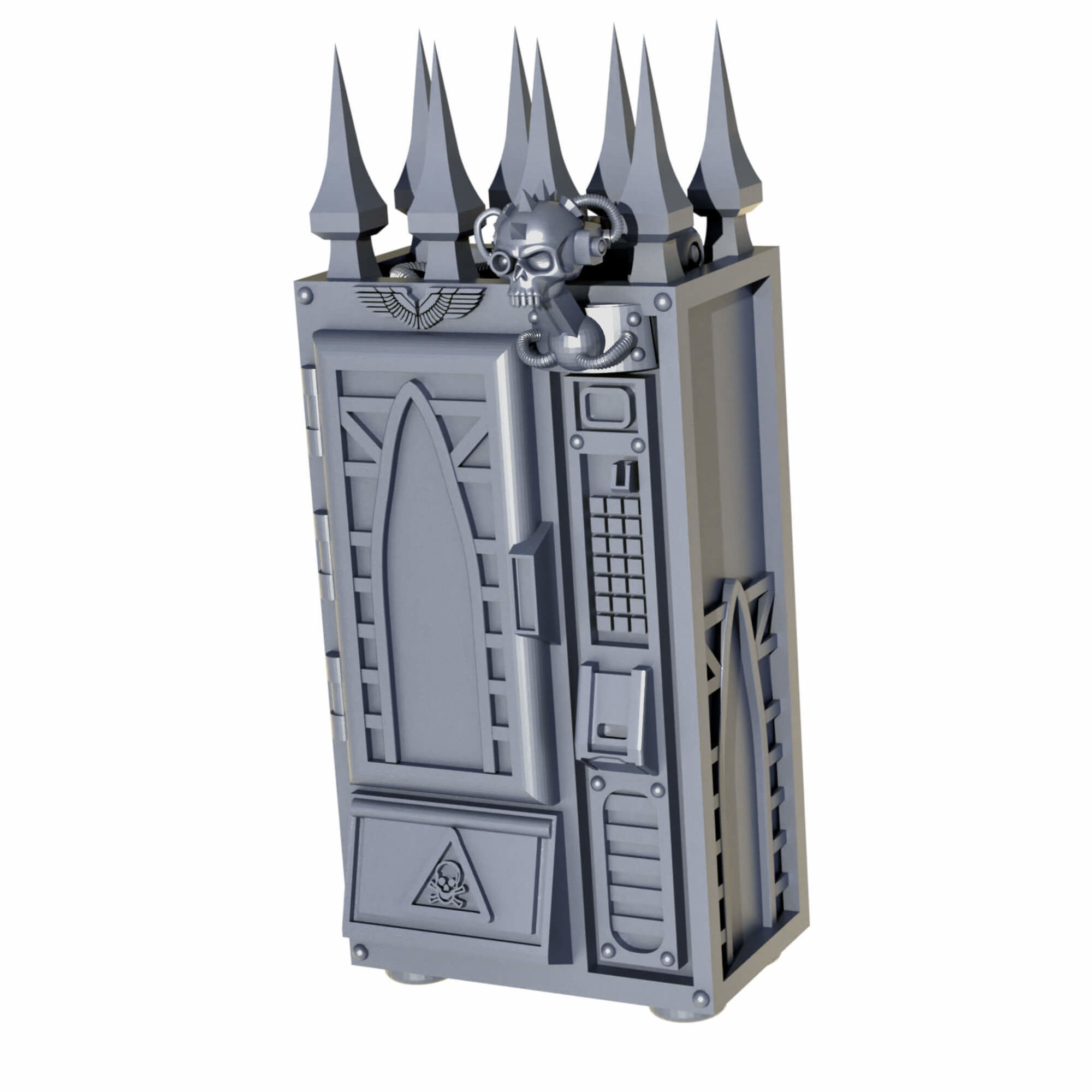 Gothic Sci Fi City Scatter Terrain Pack A  3D print model_11