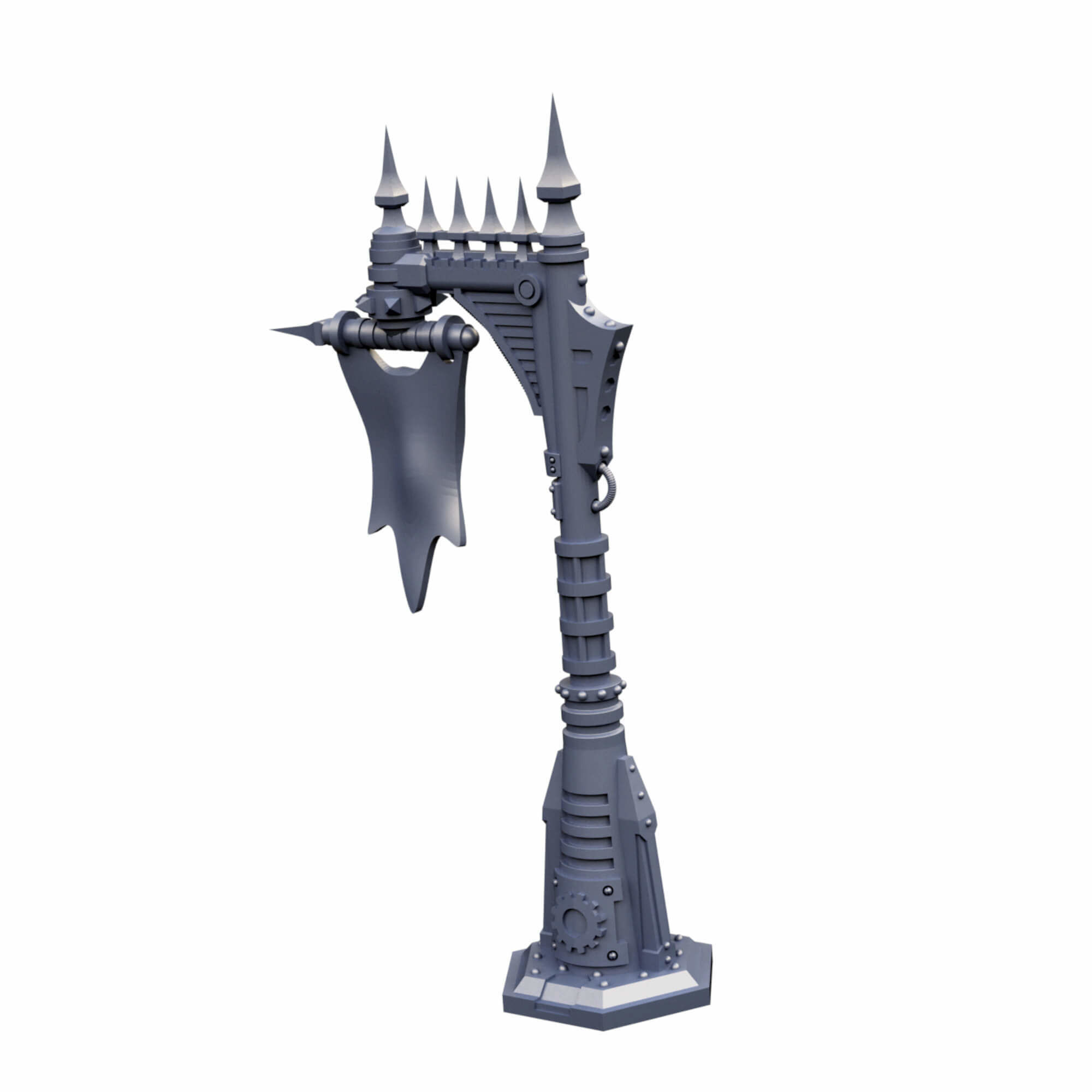 Gothic Sci Fi City Scatter Terrain Pack A  3D print model_6