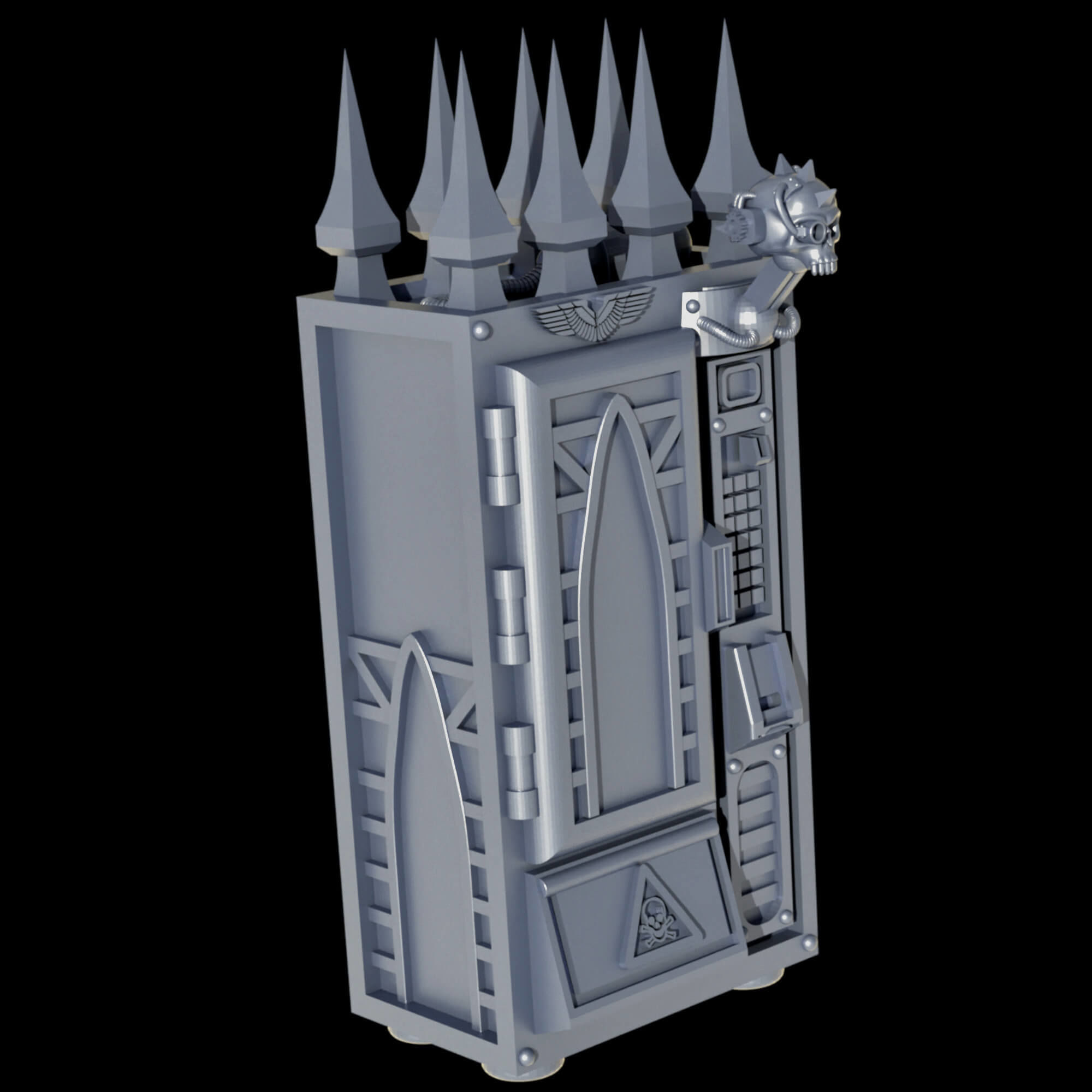 Gothic Sci Fi City Scatter Terrain Pack A  3D print model_14
