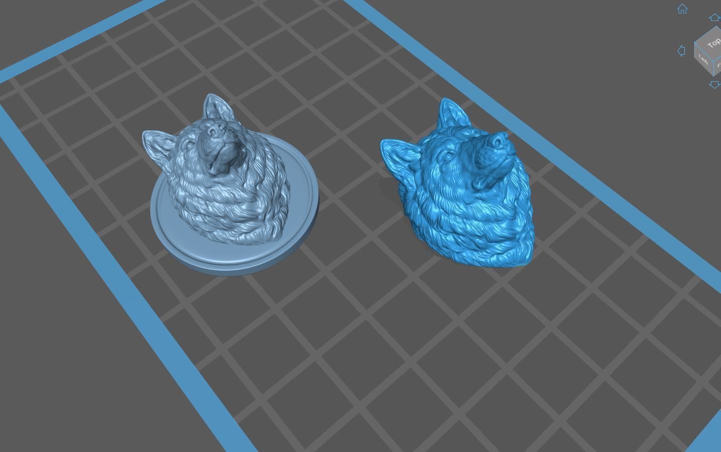 Wolf head without a grin 3D print model_29