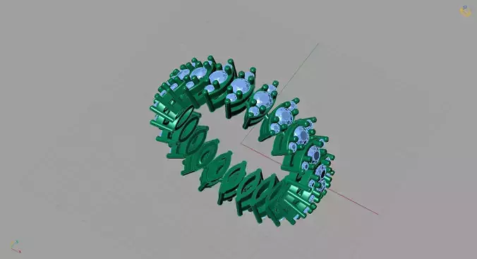 Anel maleavel - navete marquise