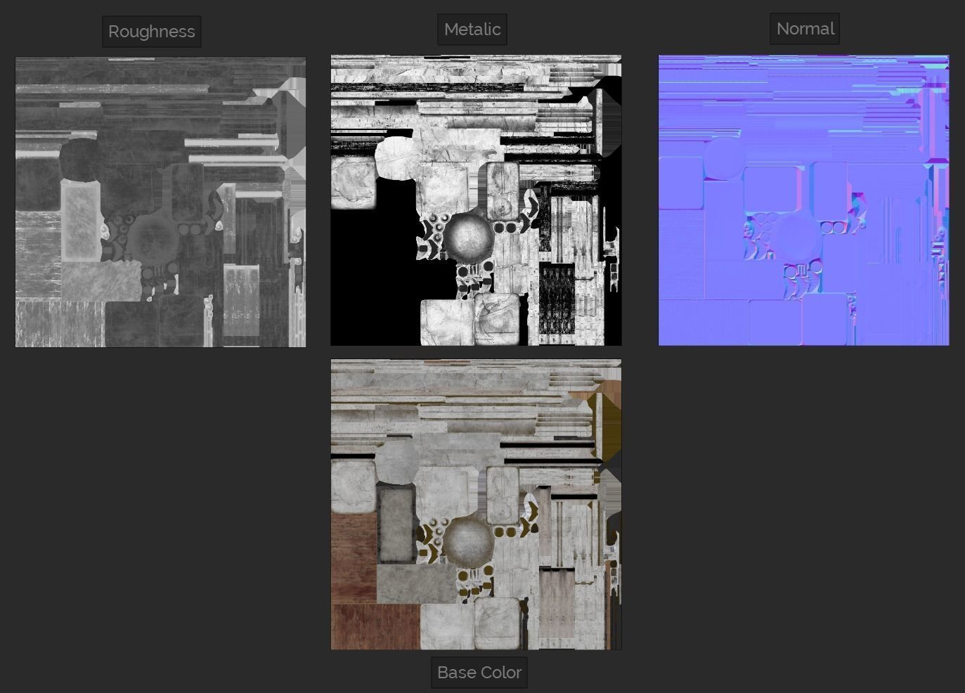 Abandoned Hospital Propses Set Low-poly 3D model_11