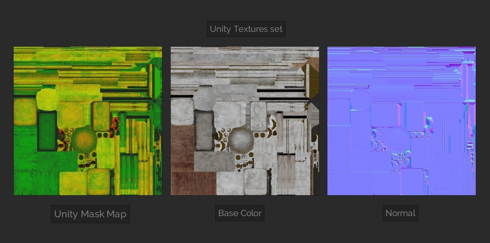 Abandoned Hospital Propses Set Low-poly 3D model_13