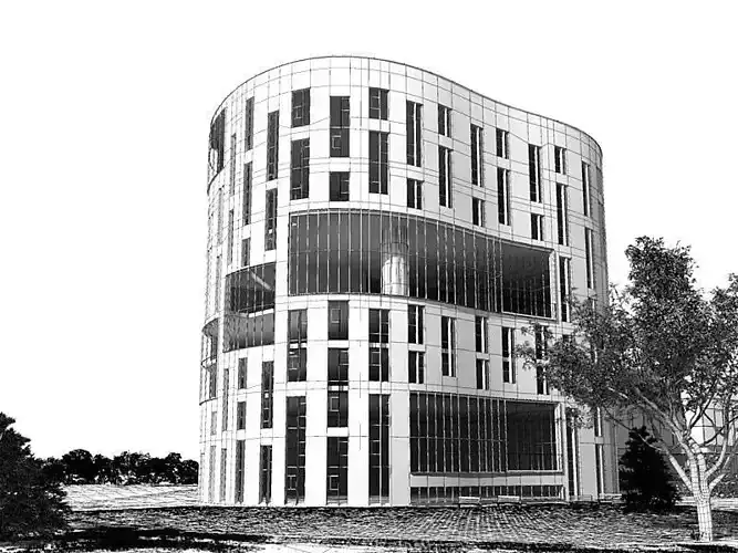 Brown Modern Office Building