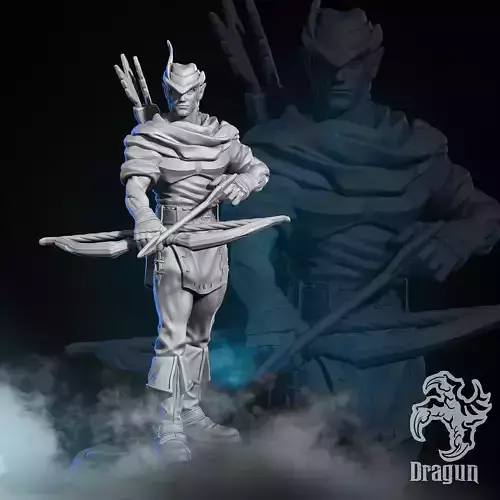 Hero Elf Archer 3D print model