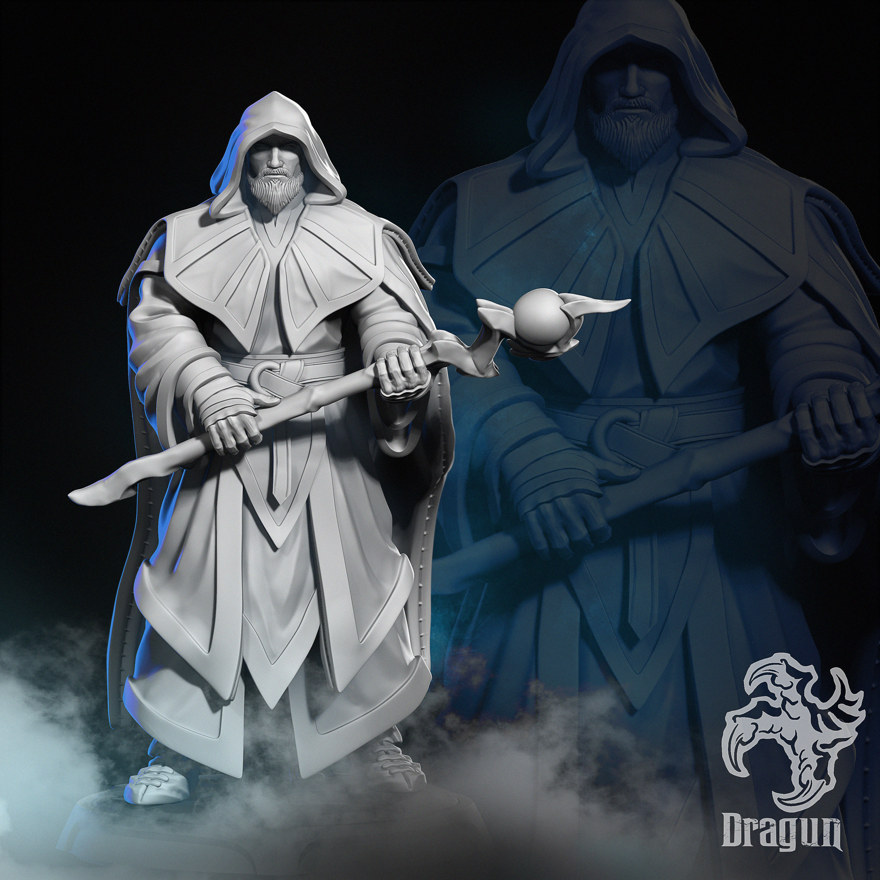 Hero Mage 3D print model_4