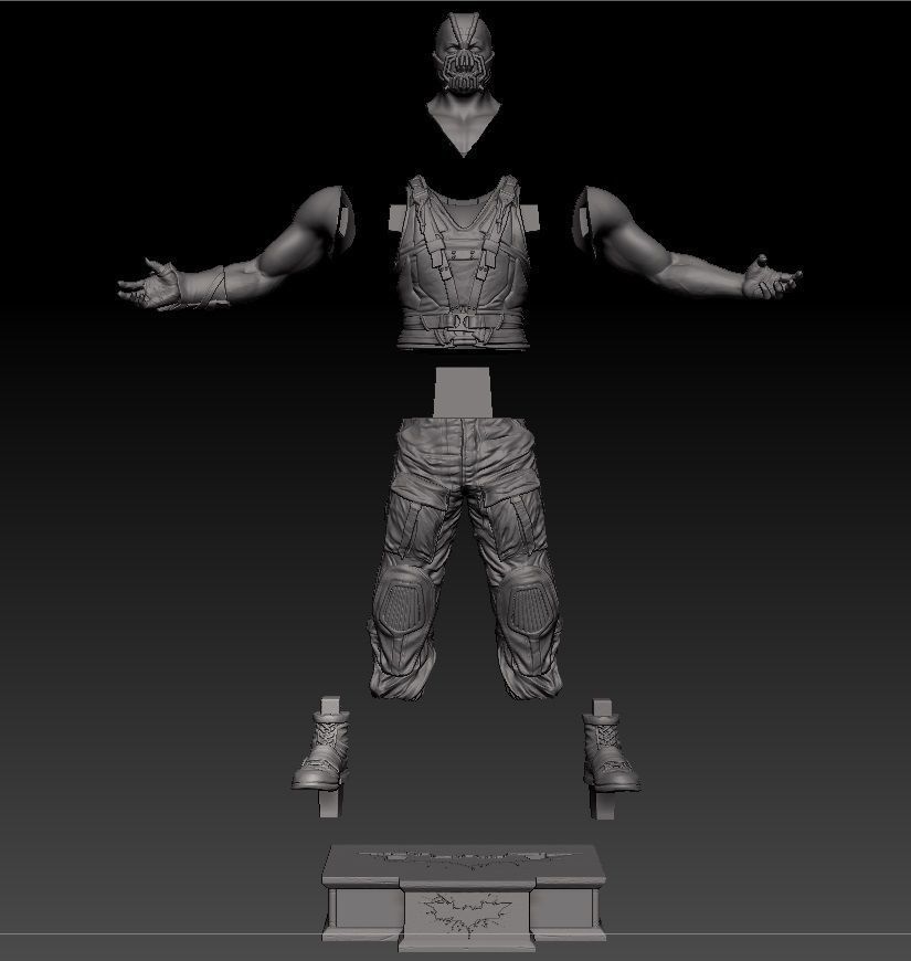 Dark Knight Rises Bane 3D print model_10