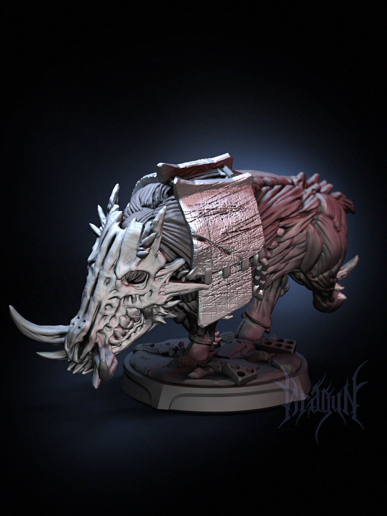 Warthog warhorse 3D print model_3