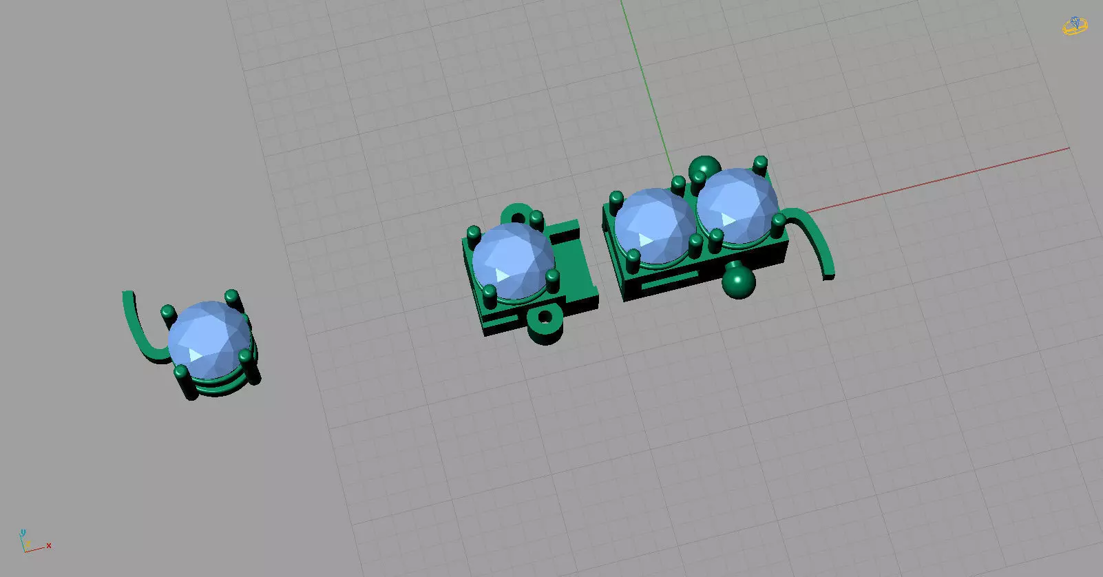 Colar necklace riviera 3D print model