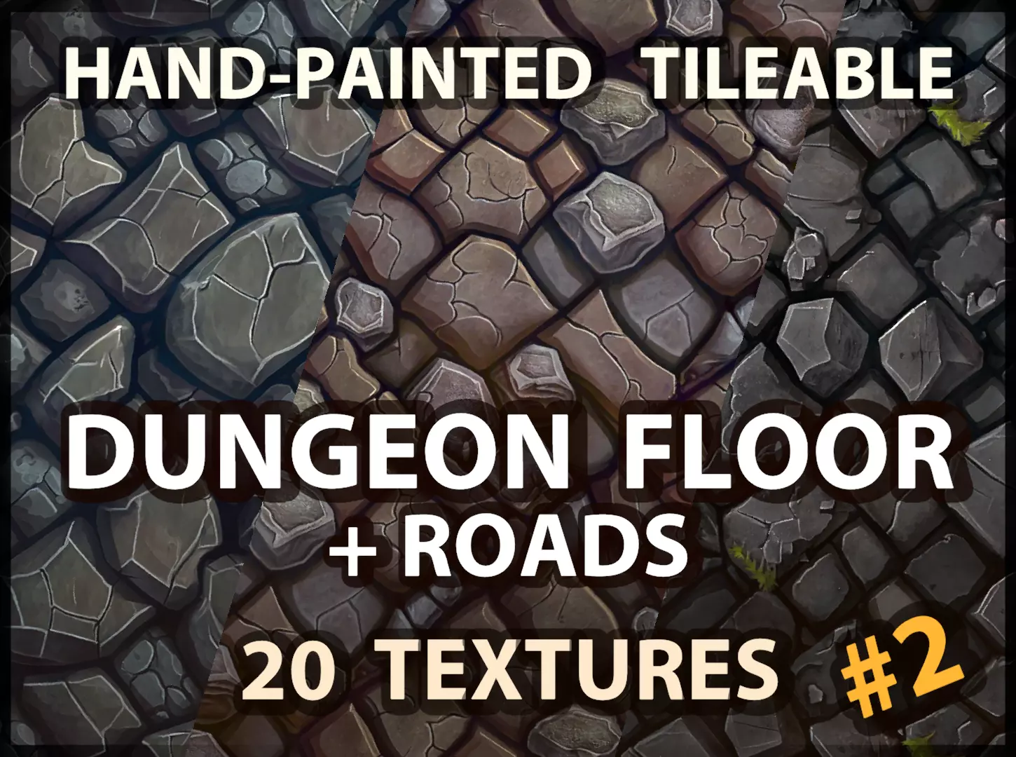 Dungeon Floor and Stone Road -20 TEXTURES -Handpainted PACK 2-- Texture_0